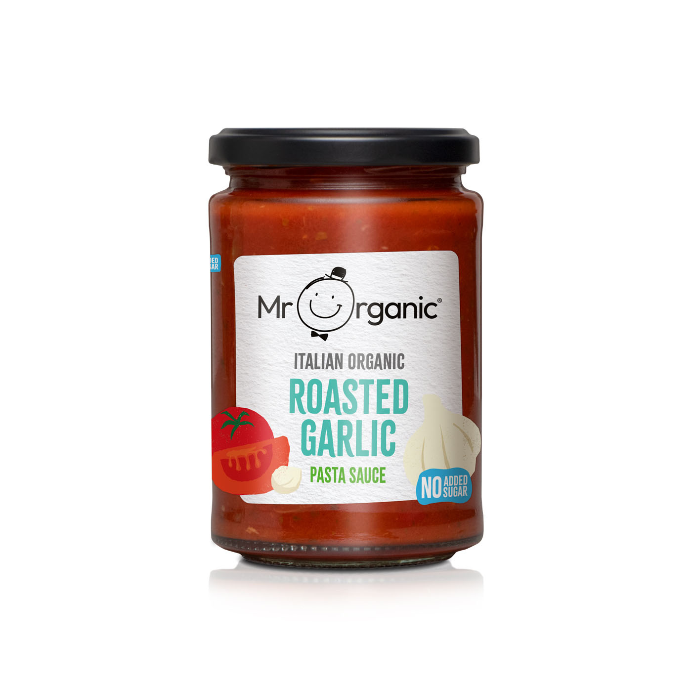 Mr Organic No Added Sugar Authentic Italian Roasted Garlic Pasta Sauce 350g