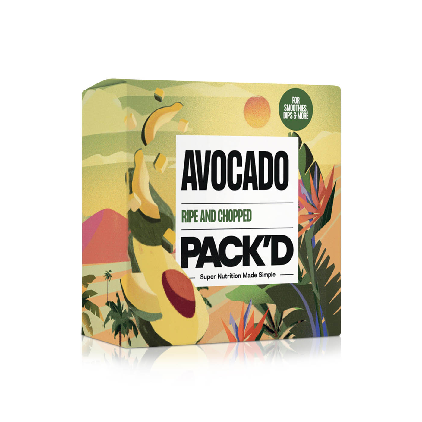 Pack'd Ripe Chopped Avocado 300g