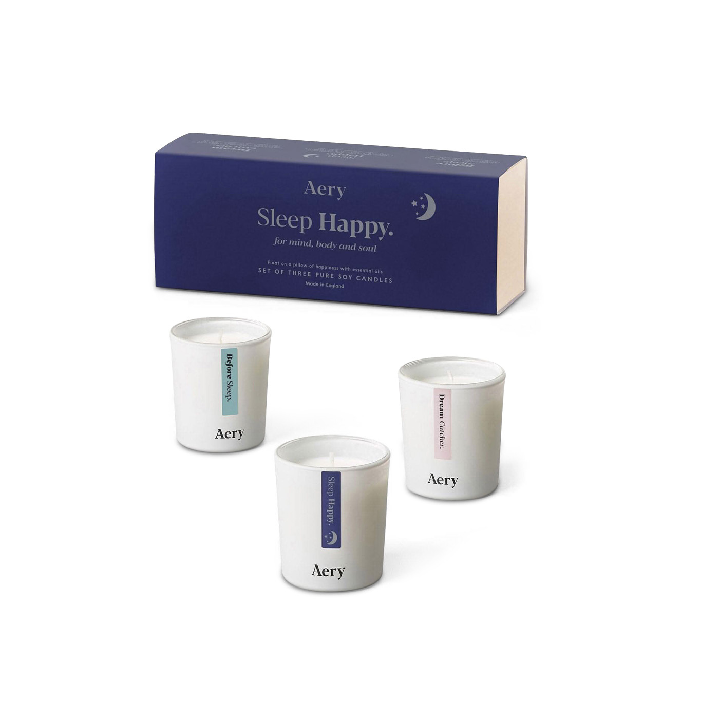 Aery Living Sleep Happy Candle Gift Set x 3