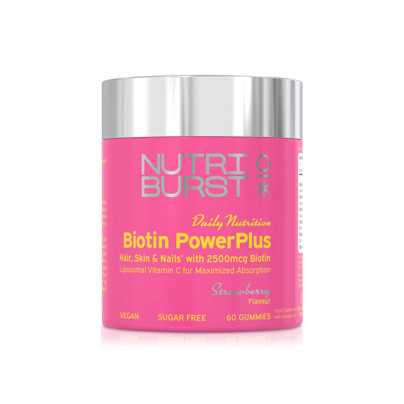 Nutriburst Biotin Powerplus Strawberry x 60