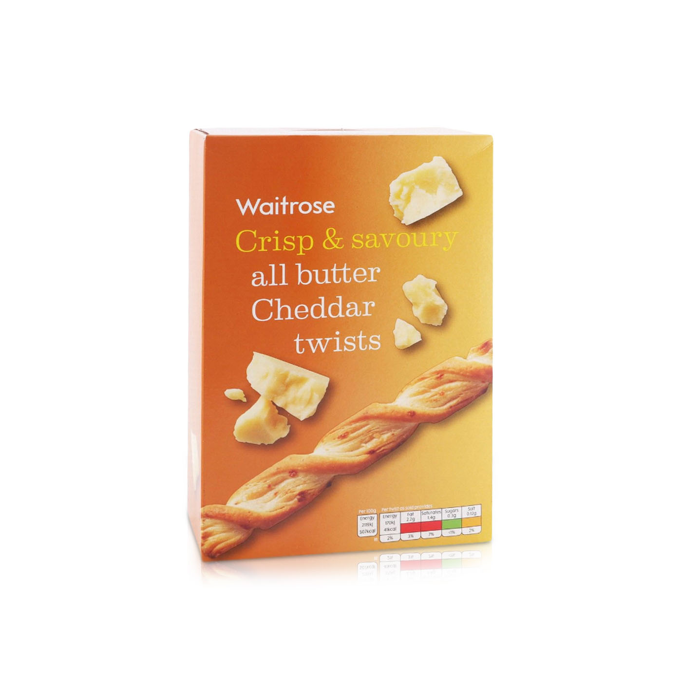 Waitrose Absolutely Cheddar Twists 125g