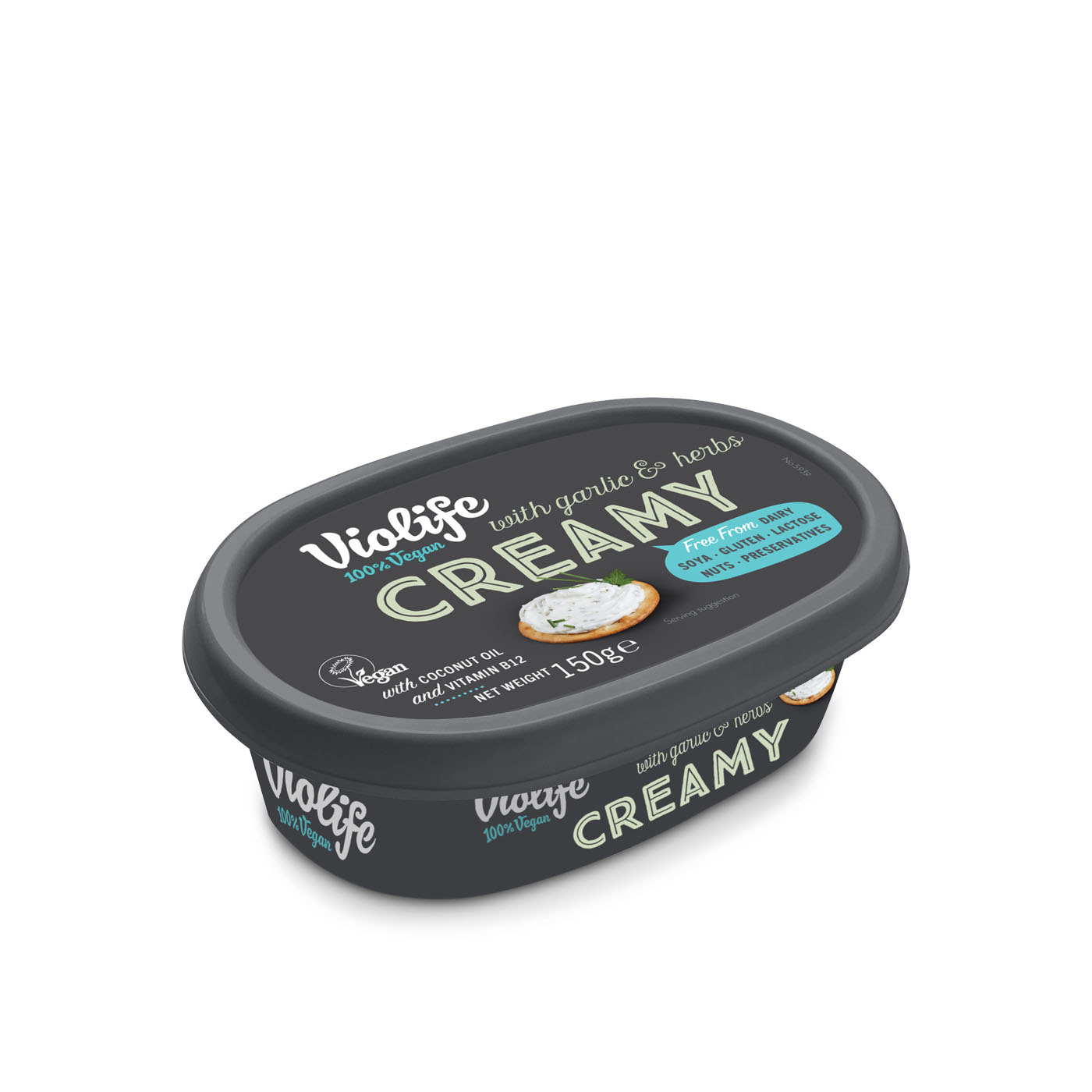 Violife Creamy Garlic And Herbs Vegan Spread 150g