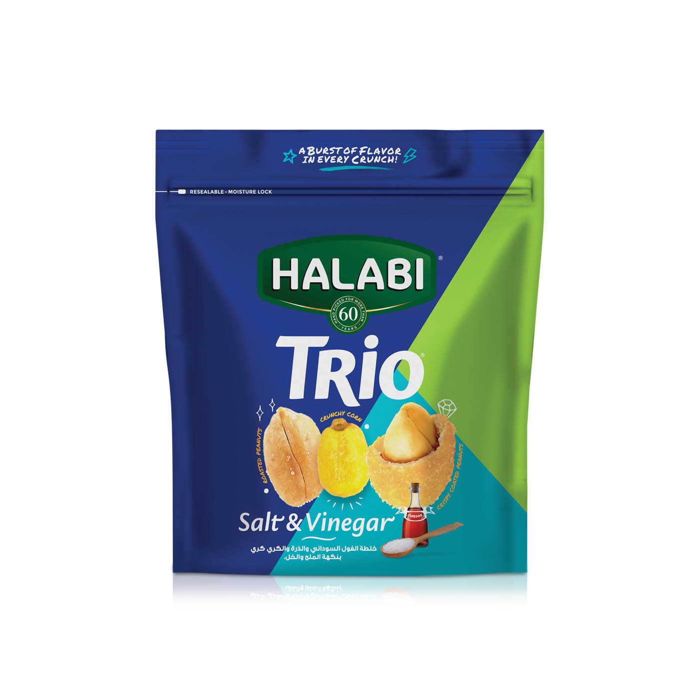 Halabi Trio Salt and Vinegar Nuts 150g