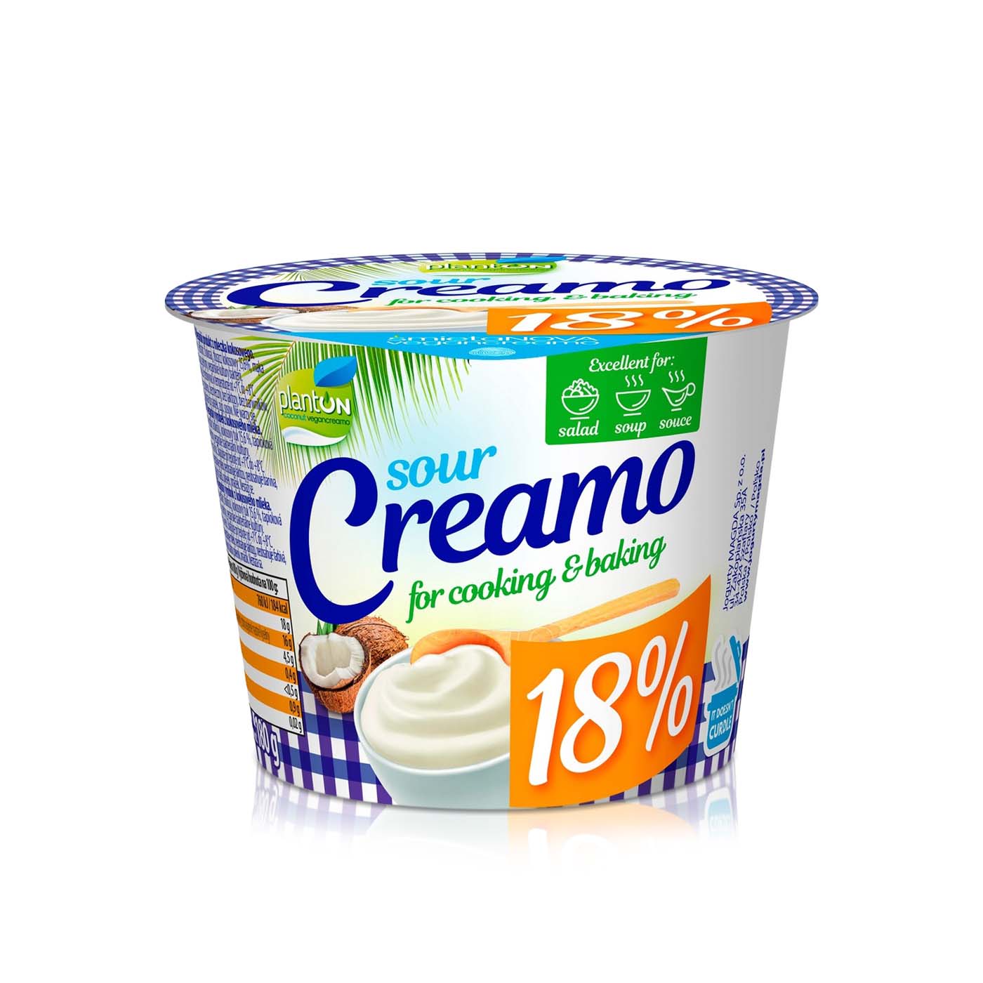 Planton Vegan Sour Cream 18% 180g