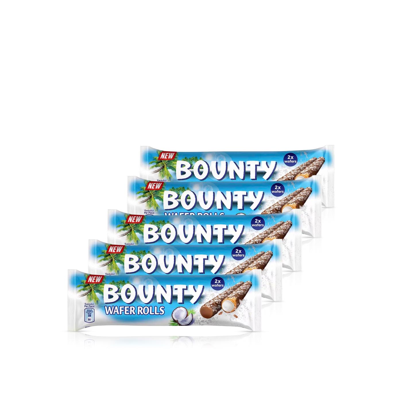 Bounty Coconut Wafers x 5 117g