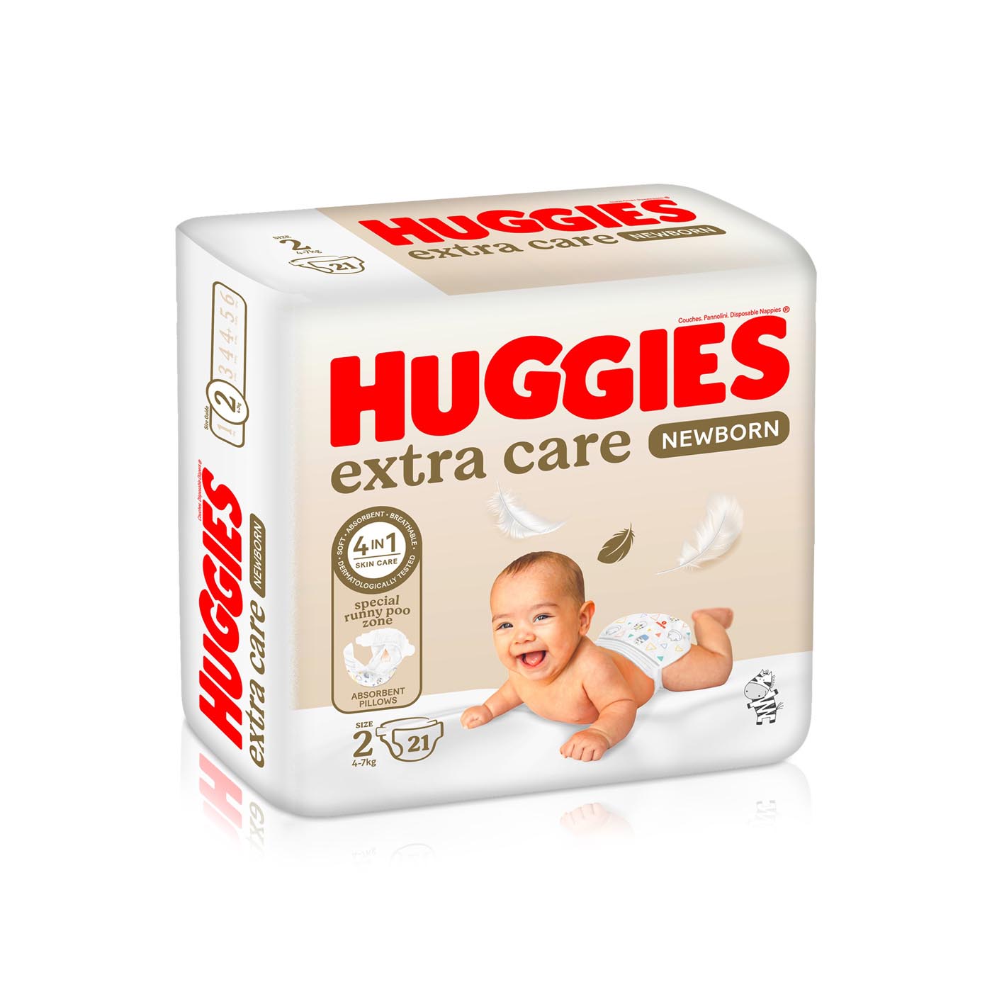 Huggies Extra Care Newborn Size 2 21s