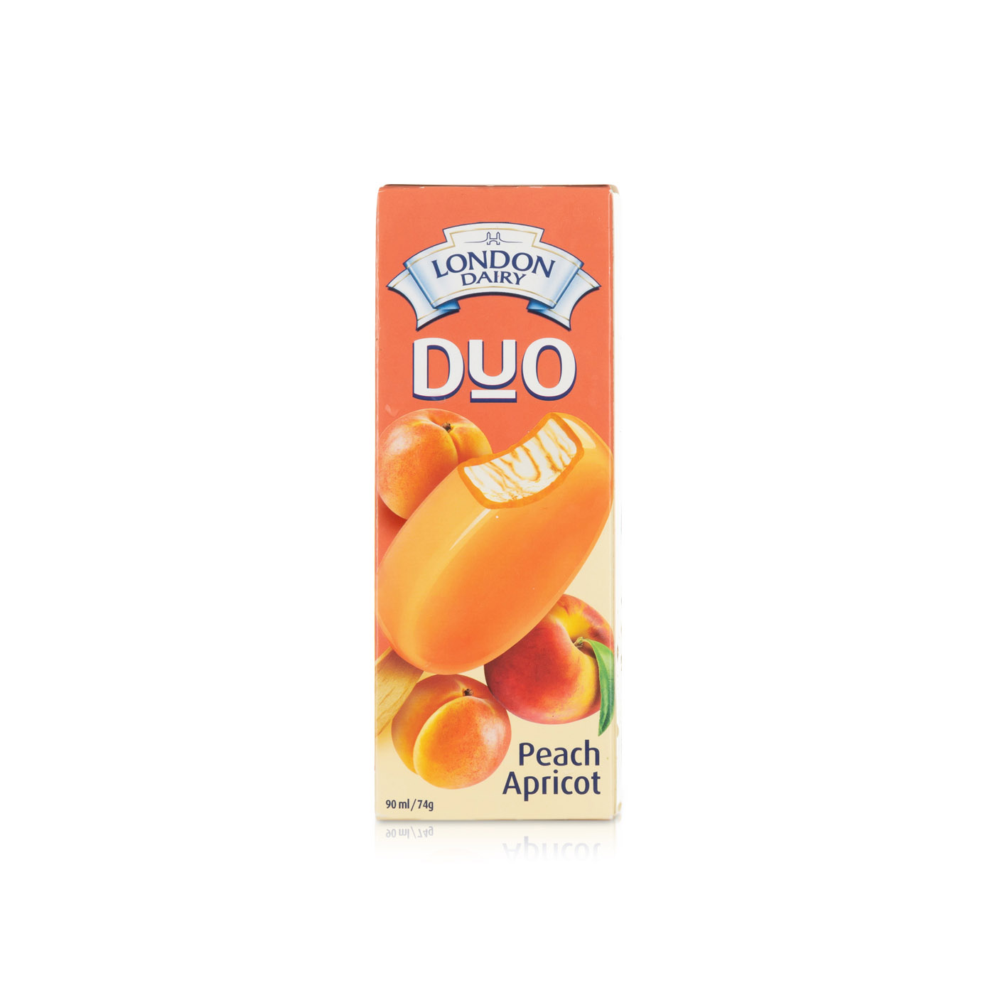 London Dairy Duo Ice Cream Stick Peach Apricot 90ml
