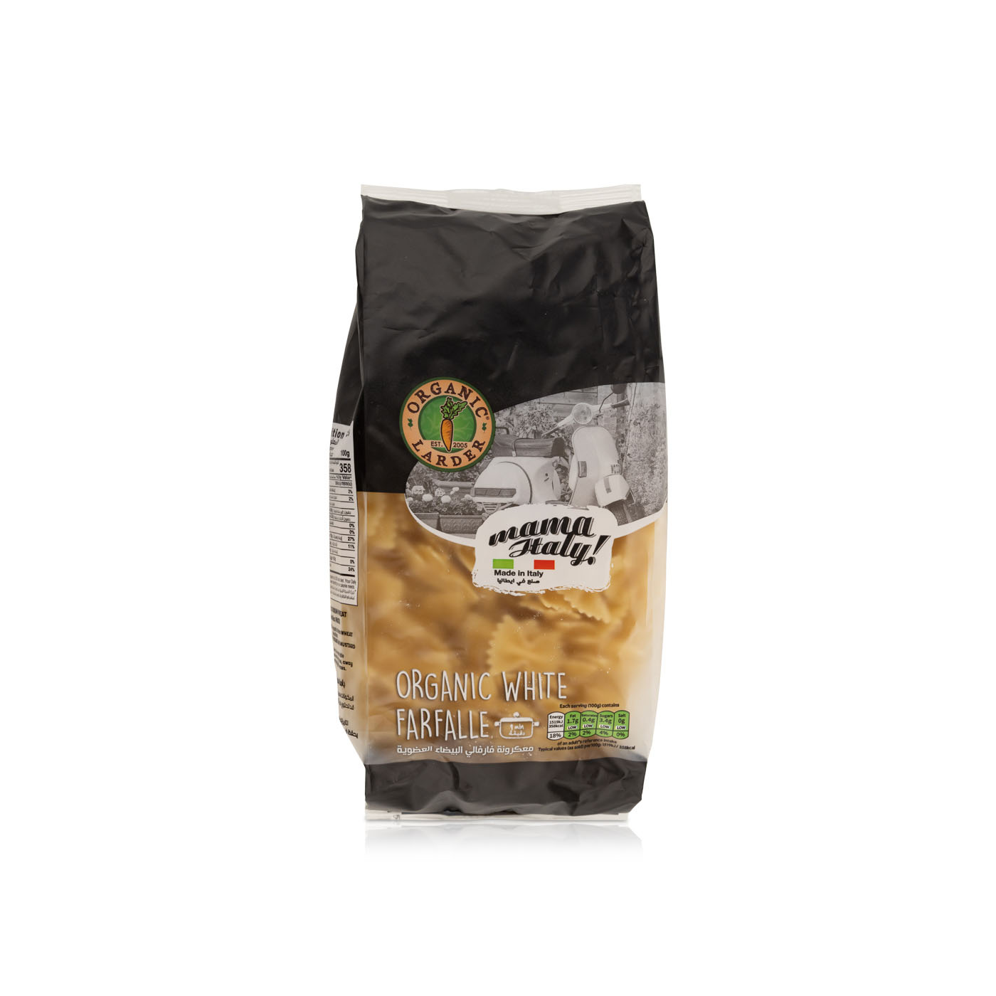 Organic Larder White Farfalle Pasta 500g