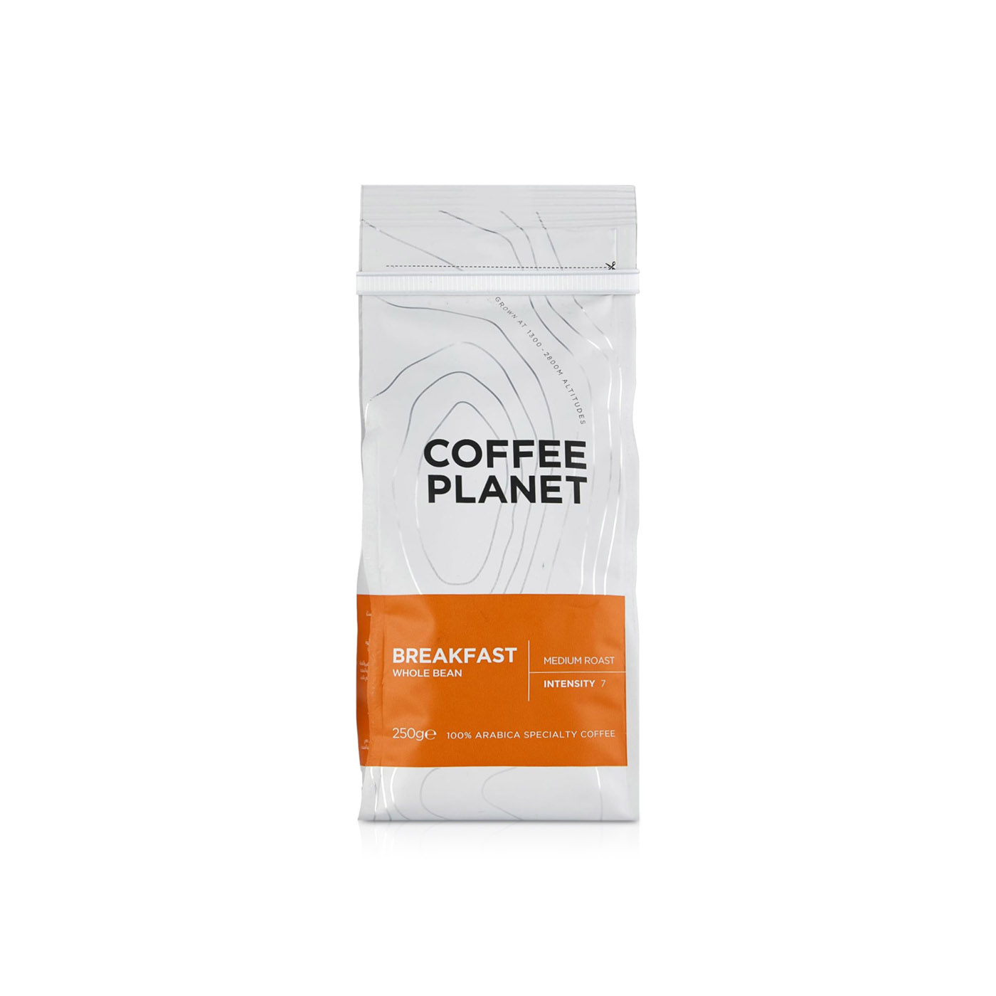 Coffee Planet Breakfast Whole Bean Coffee 250g