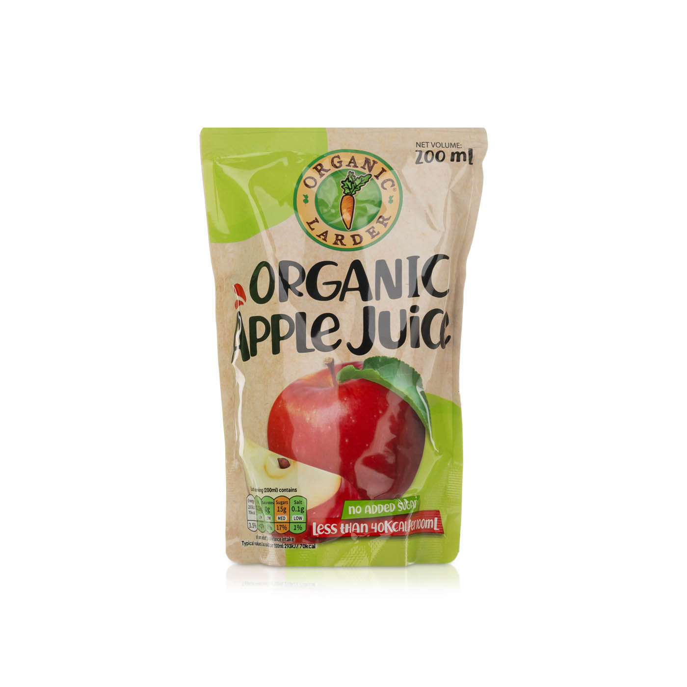Organic Larder Apple Juice 200ml
