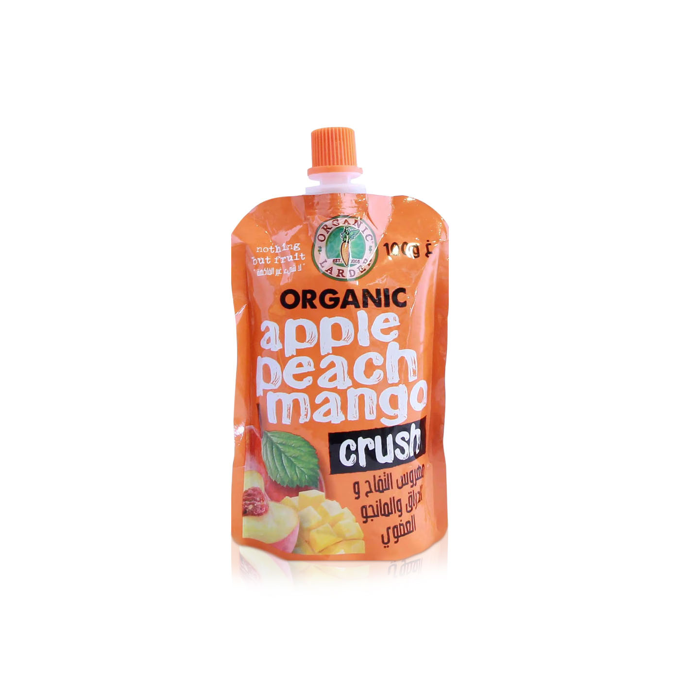 Organic Larder Apple Peach Mango Crush 100g