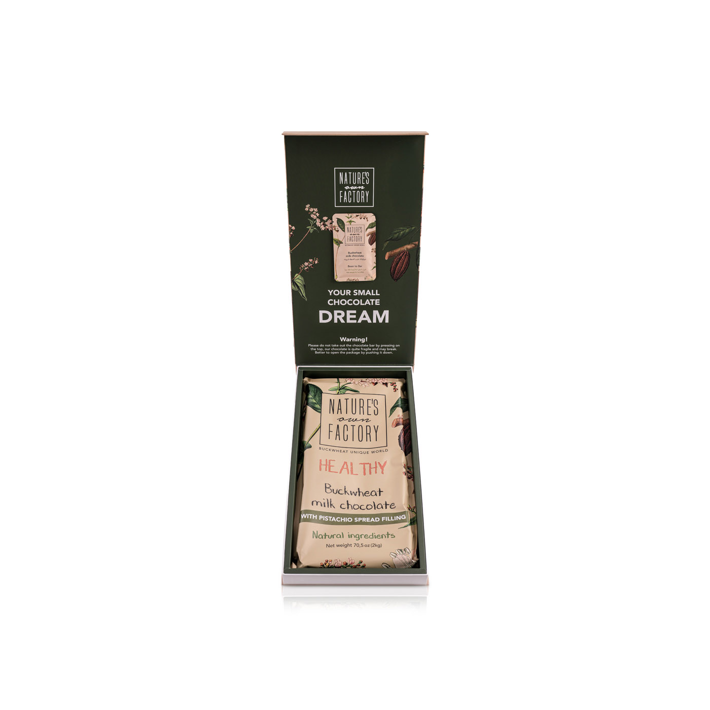 Nature's Own Factory Milk Chocolate with Pistachio 2kg