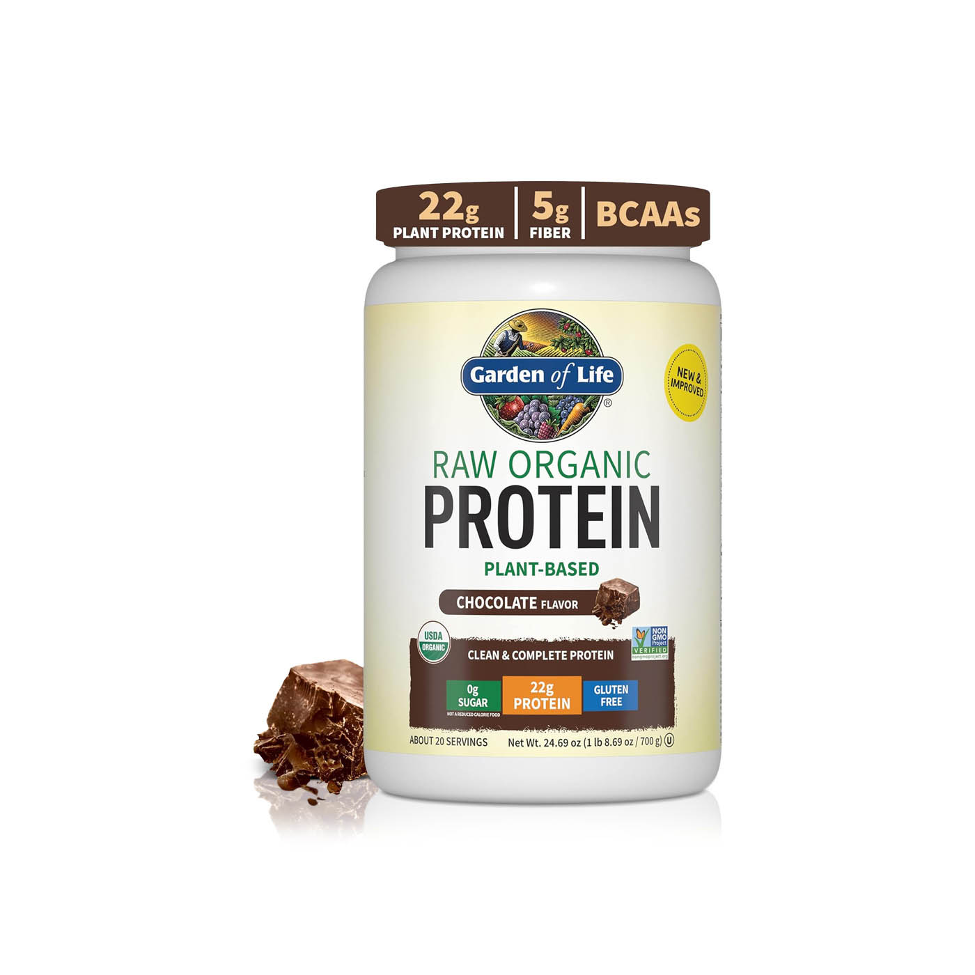Garden of Life Raw Organic Protein Chocolate Powder 650g
