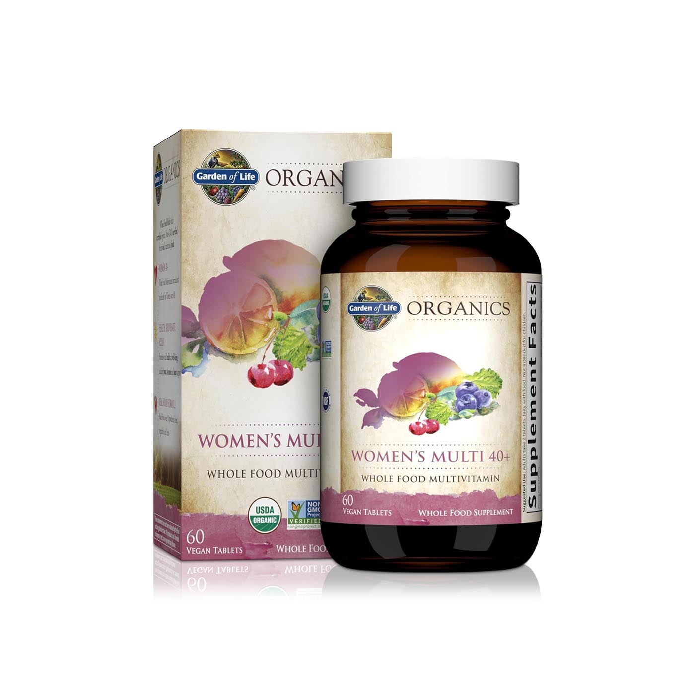 Garden of Life Organics Women's 40+ Multivitamin Capsules x 60