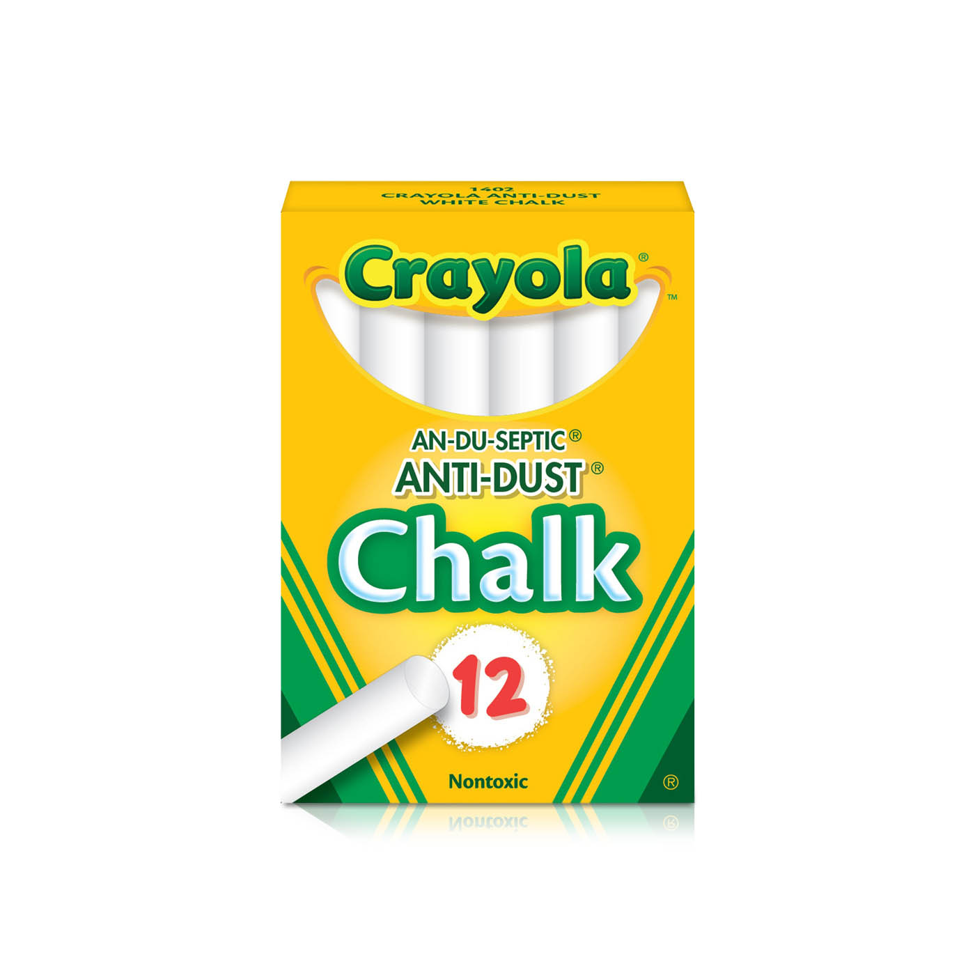 Crayola Chalkboard Chalk Sticks Anti-Dust x 12
