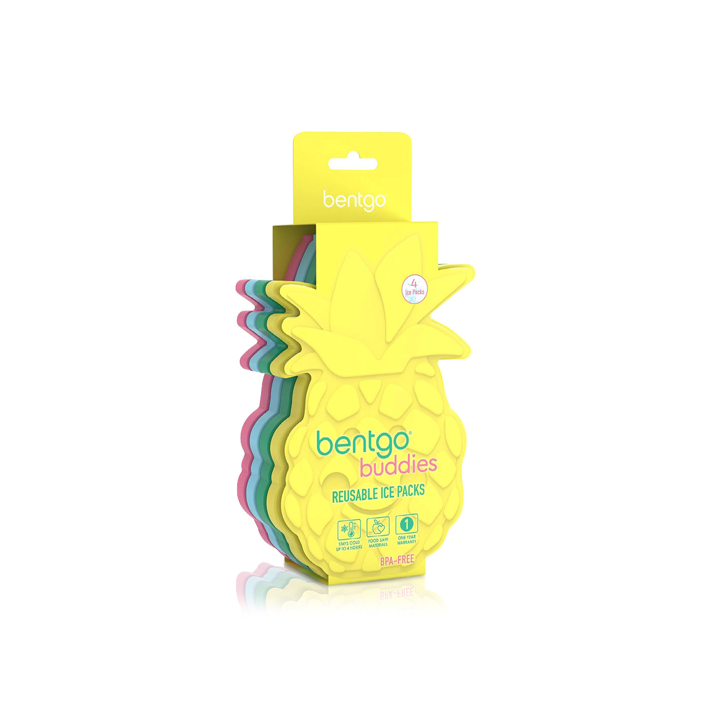 Bentgo Reusable Ice Pack Fruit x 4