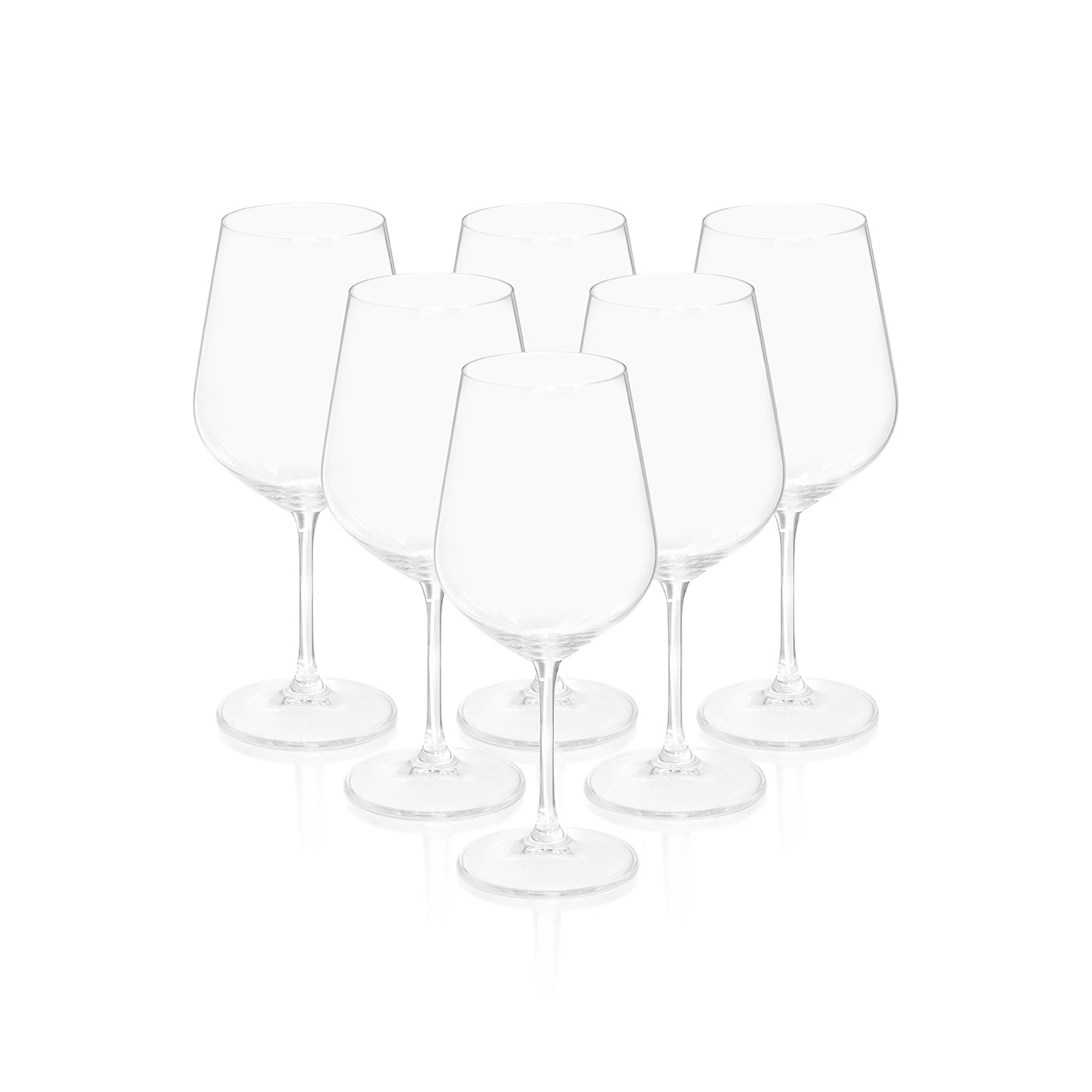 Crystal Bohemia Red Wine Glass 580ml x 6