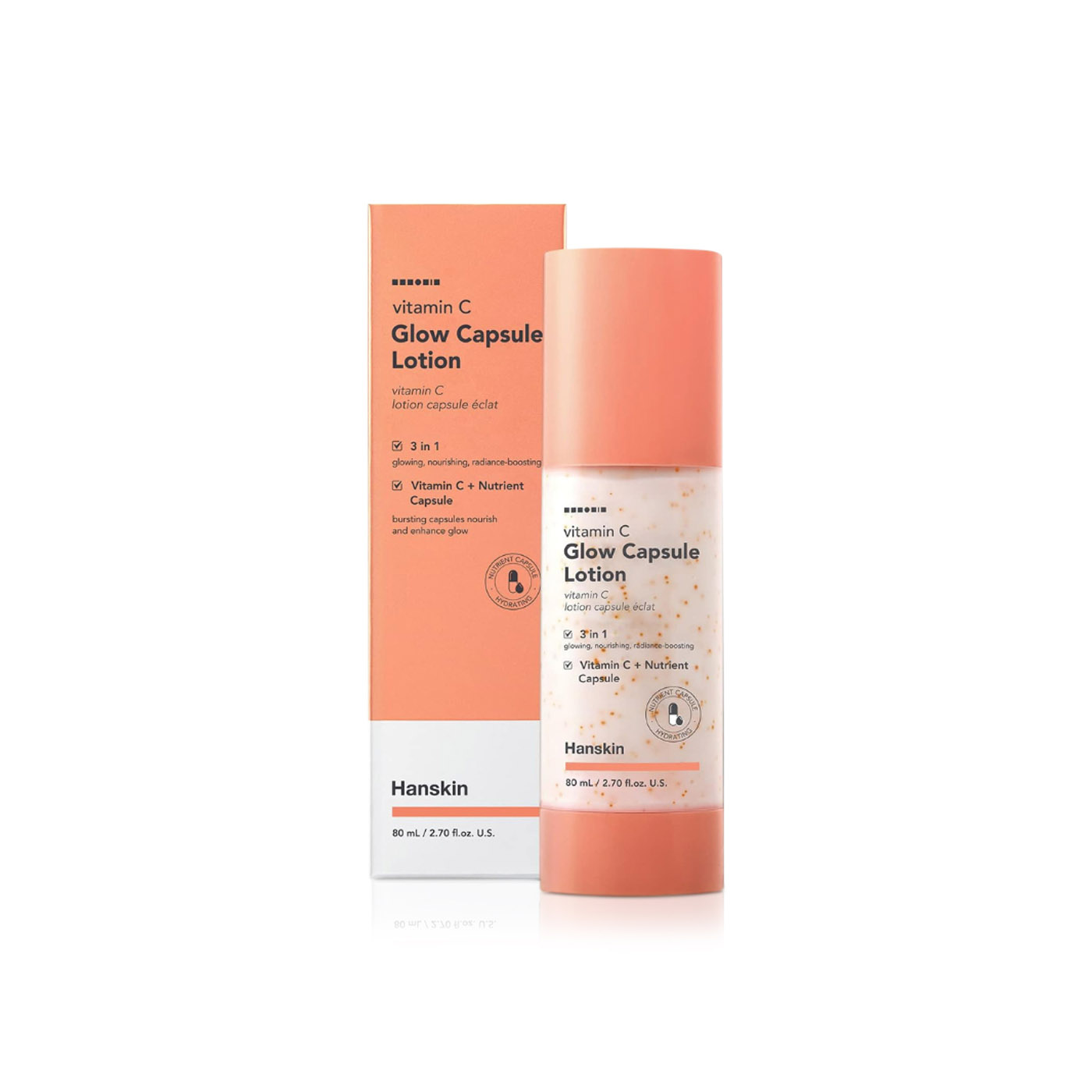 Hanskin Vitamin C Glow Capsule Lotion 80ml