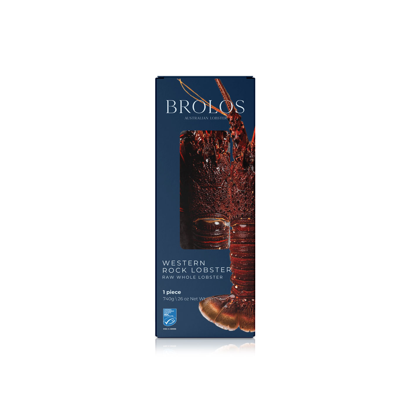 Brolos Frozen Raw Whole Lobster 740g