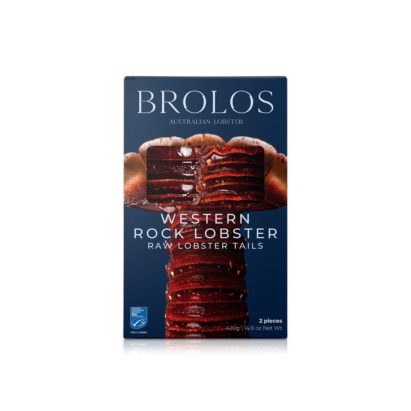 Brolos Frozen Raw Lobster Tails x 2 210g