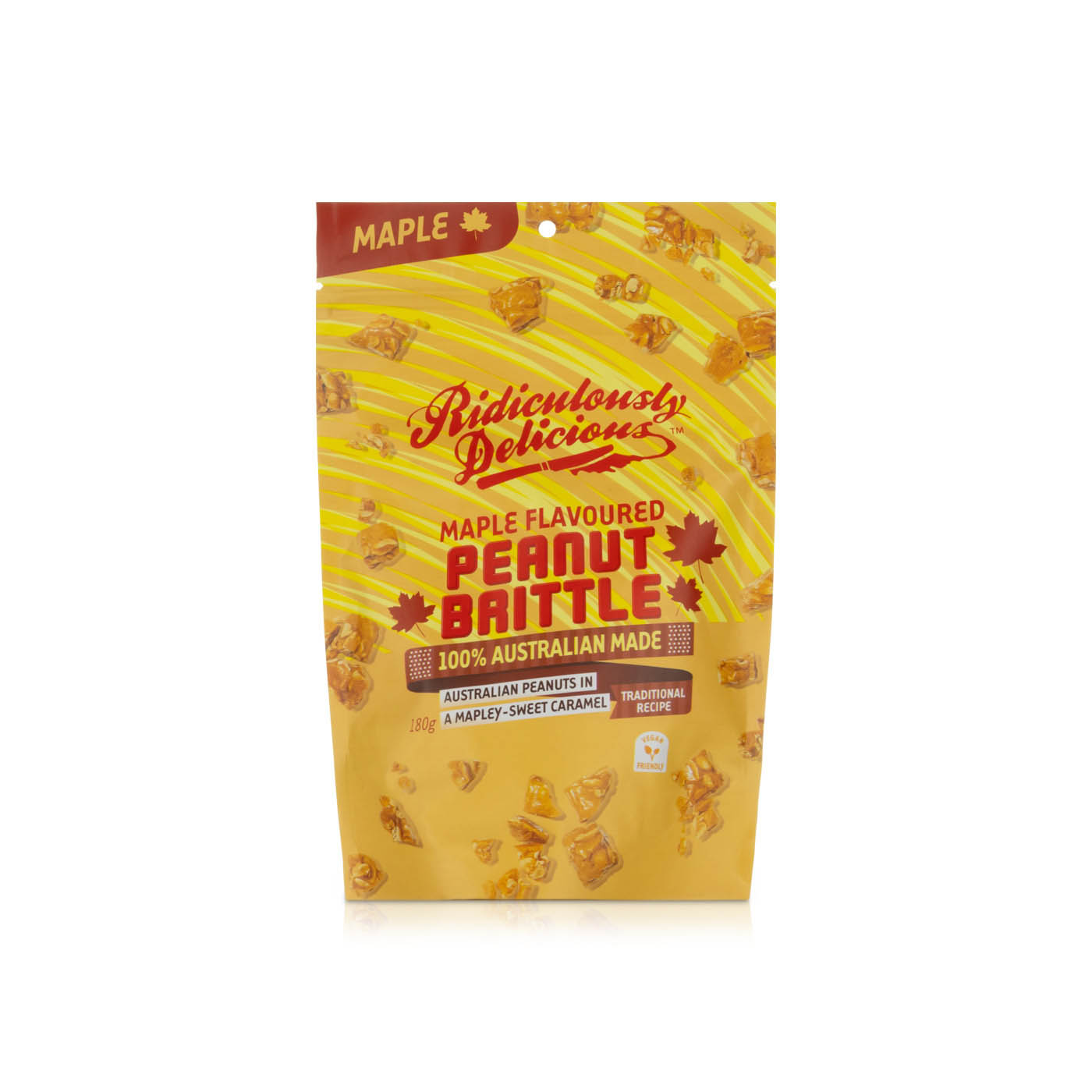 Ridiculously Delicious Peanut Maple Brittle 180g