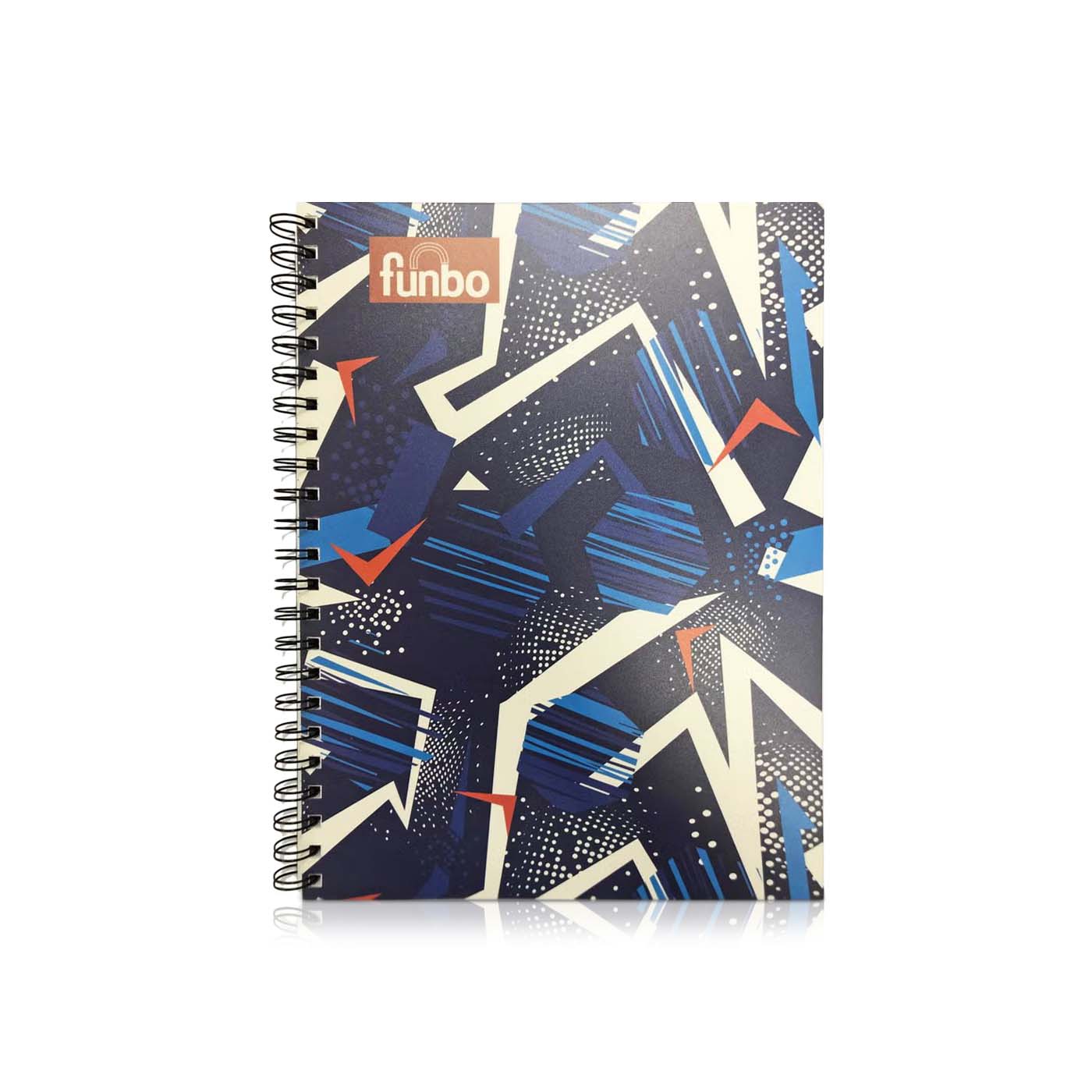 Fundo Notebook A4 Abstract Blue 80 Sheets