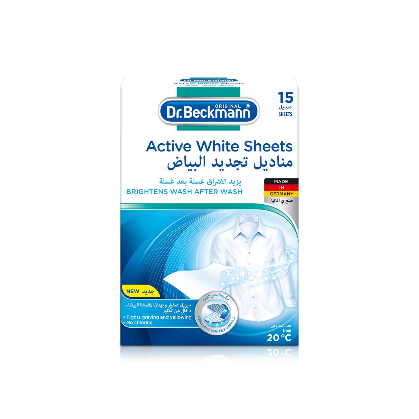 Dr Beckmann Active White Sheets x 15