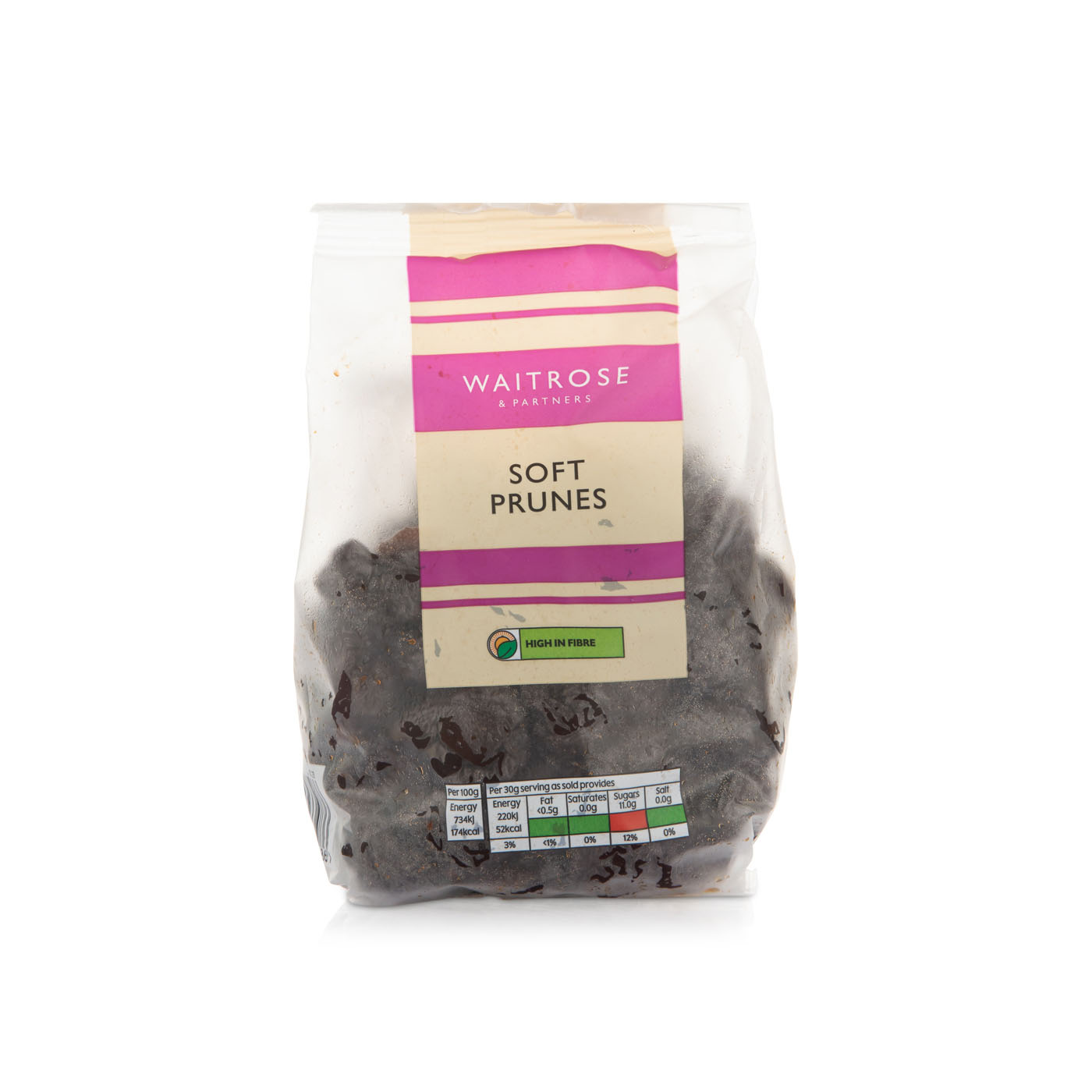 Waitrose Soft Prunes 500g