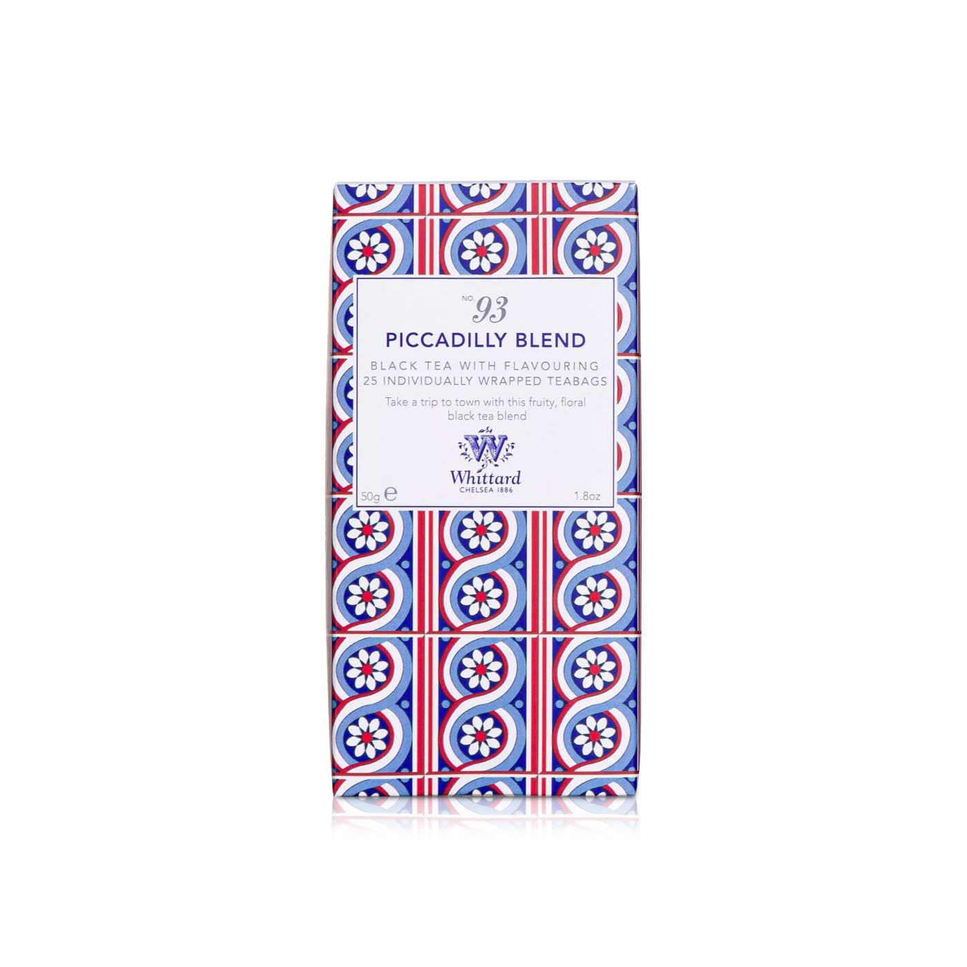 Whittard Discoveries Piccadilly Blend Tea 25 Bags 50g