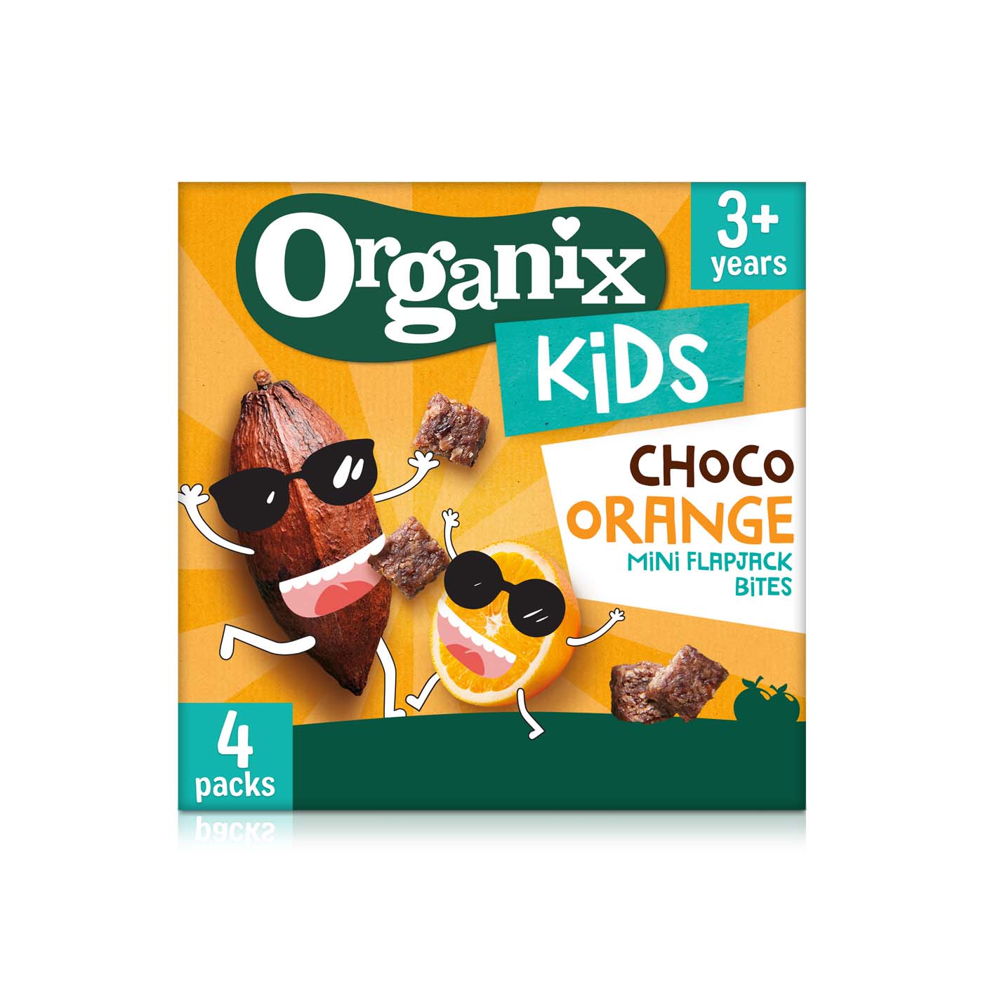 Organix Kids Choco Orange Flap Jacks 4 x 23g