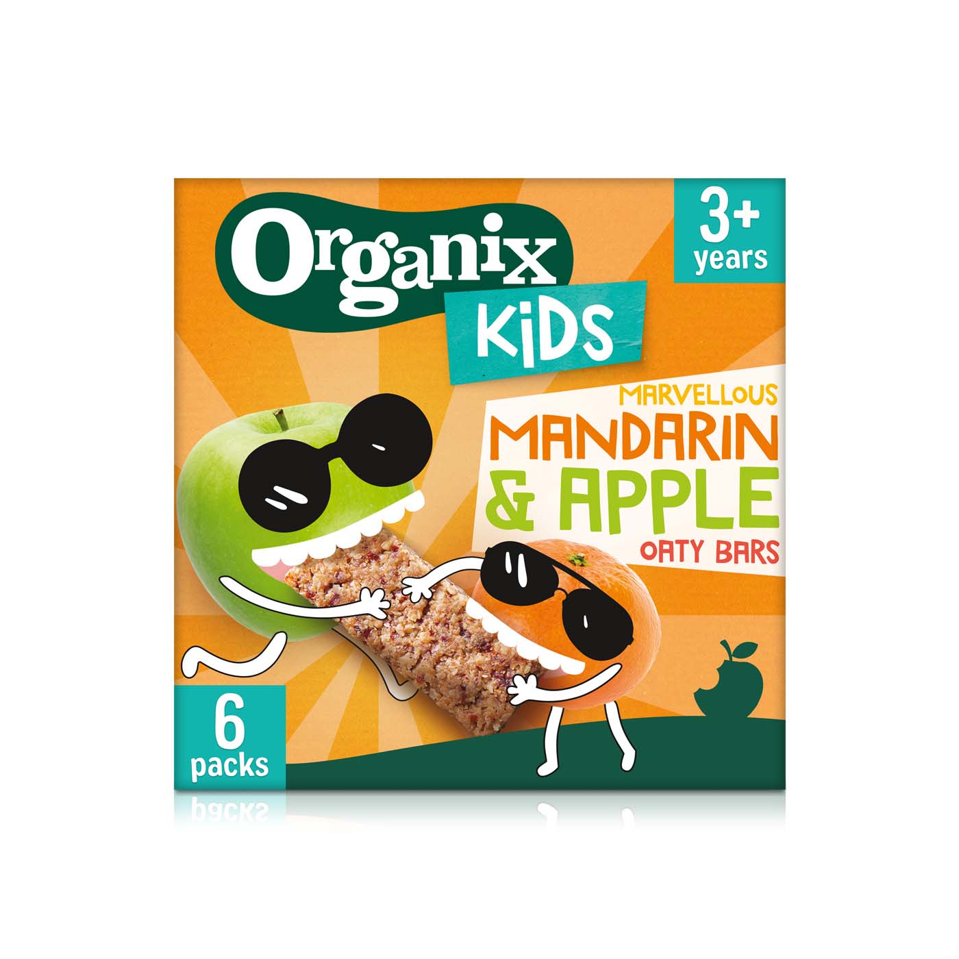 Organix Kids Mandarin and Apple Oaty bars 6 x 23g