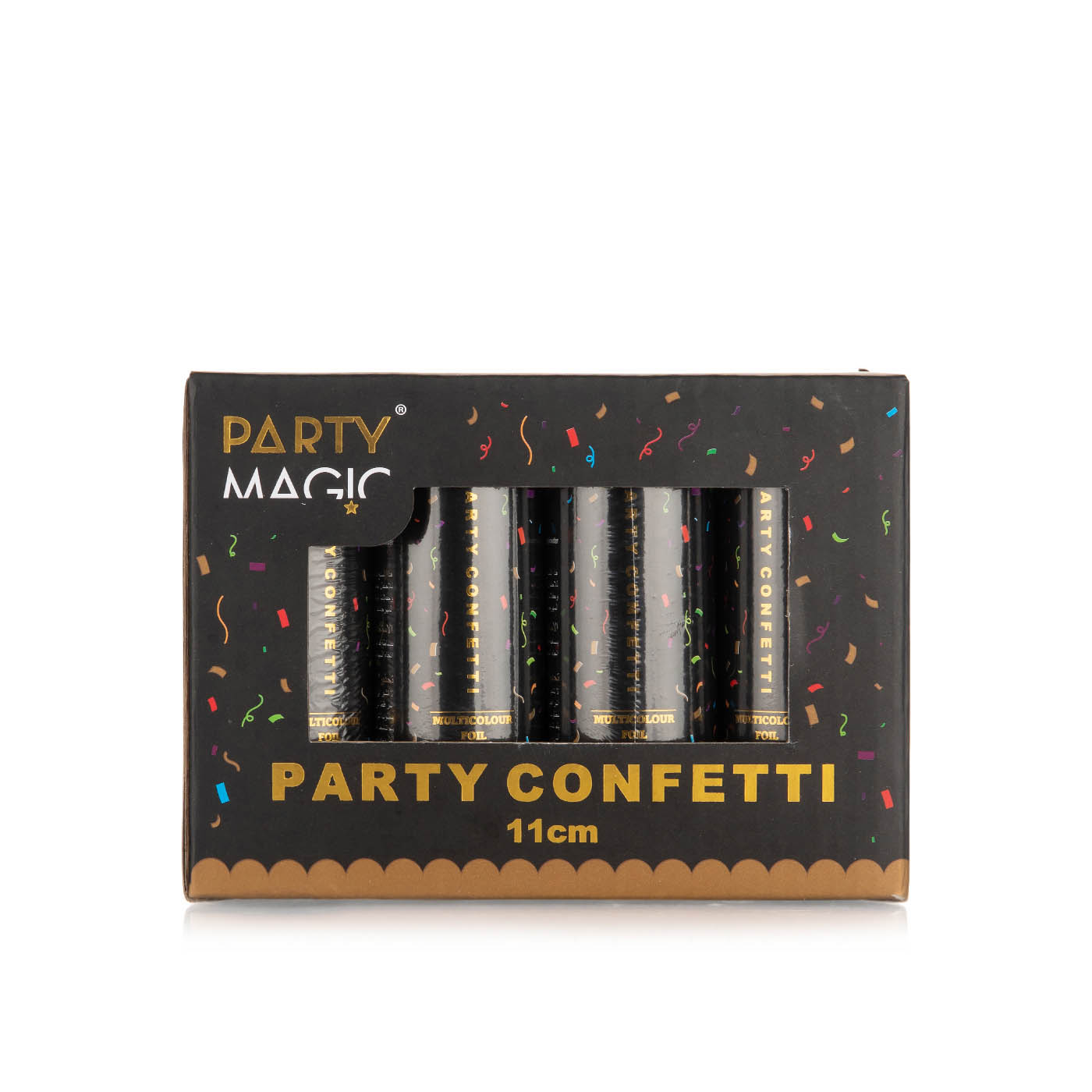 Party Magic Confetti Multicolour Foil 11cm x 8