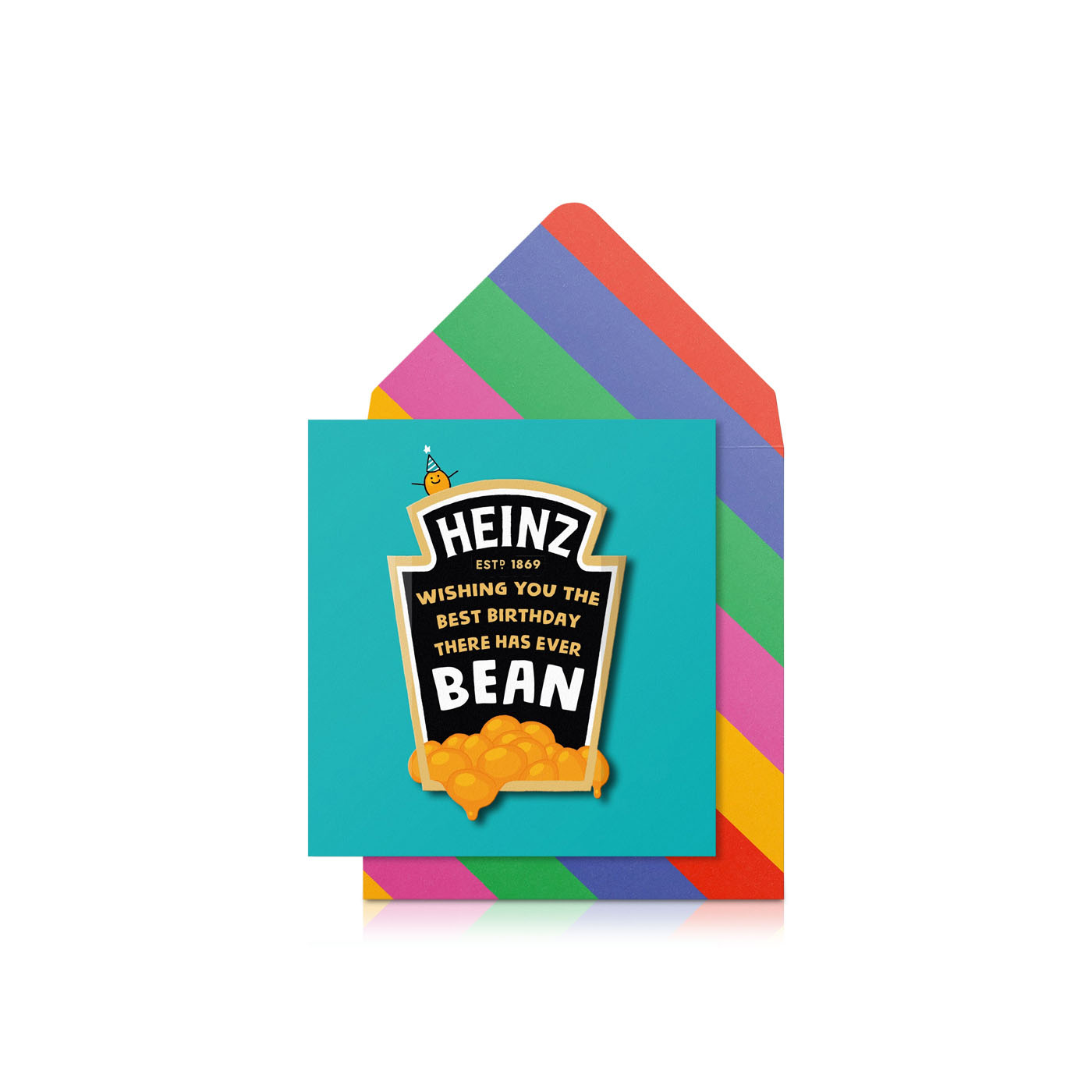 Tache Heinz Beans Best Birthday Card