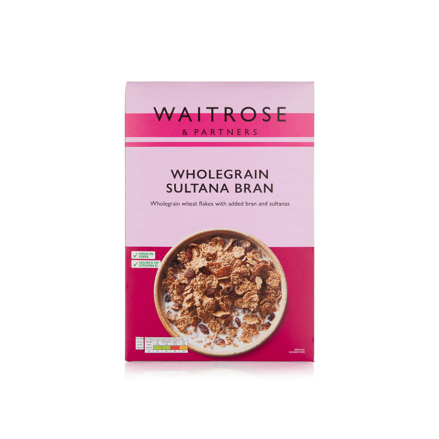 Waitrose Essential Wholegrain Sultana Bran 750g