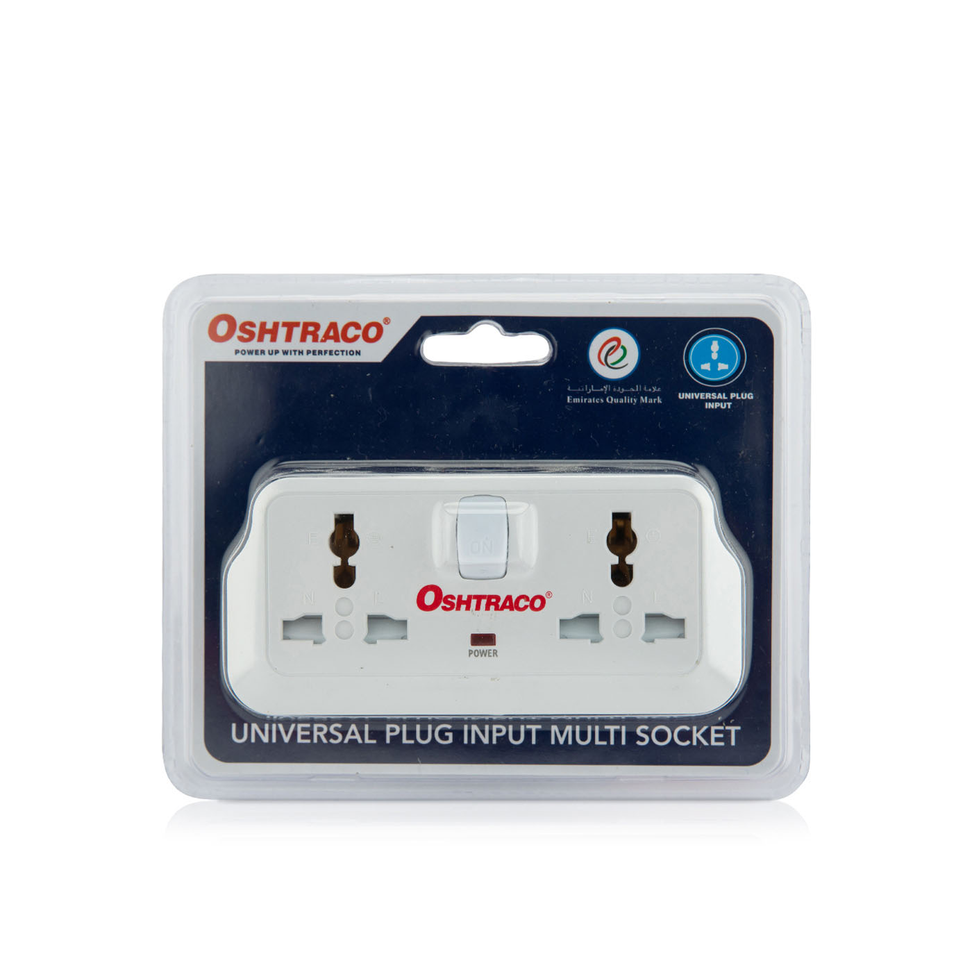 Oshtraco Universal Plug Input Multi Socket 2 Way