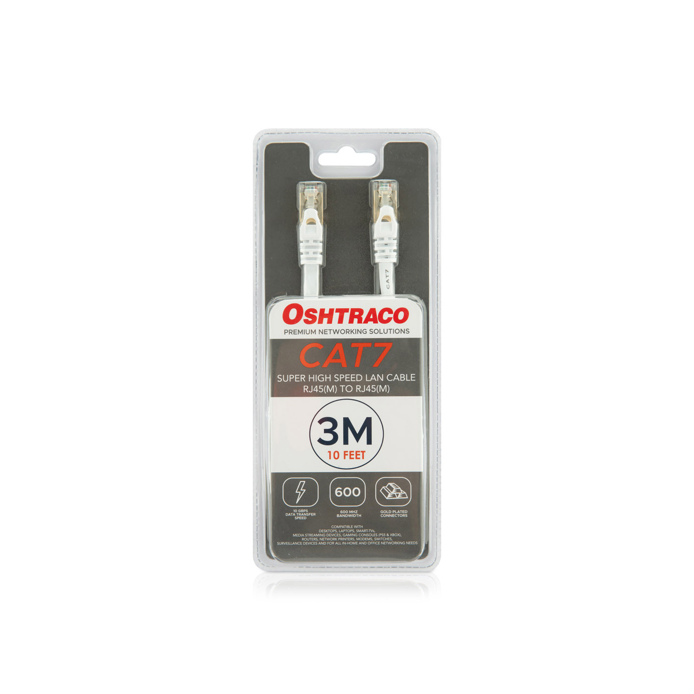 Oshtraco CAT7 Super High Speed LAN Cable 3m