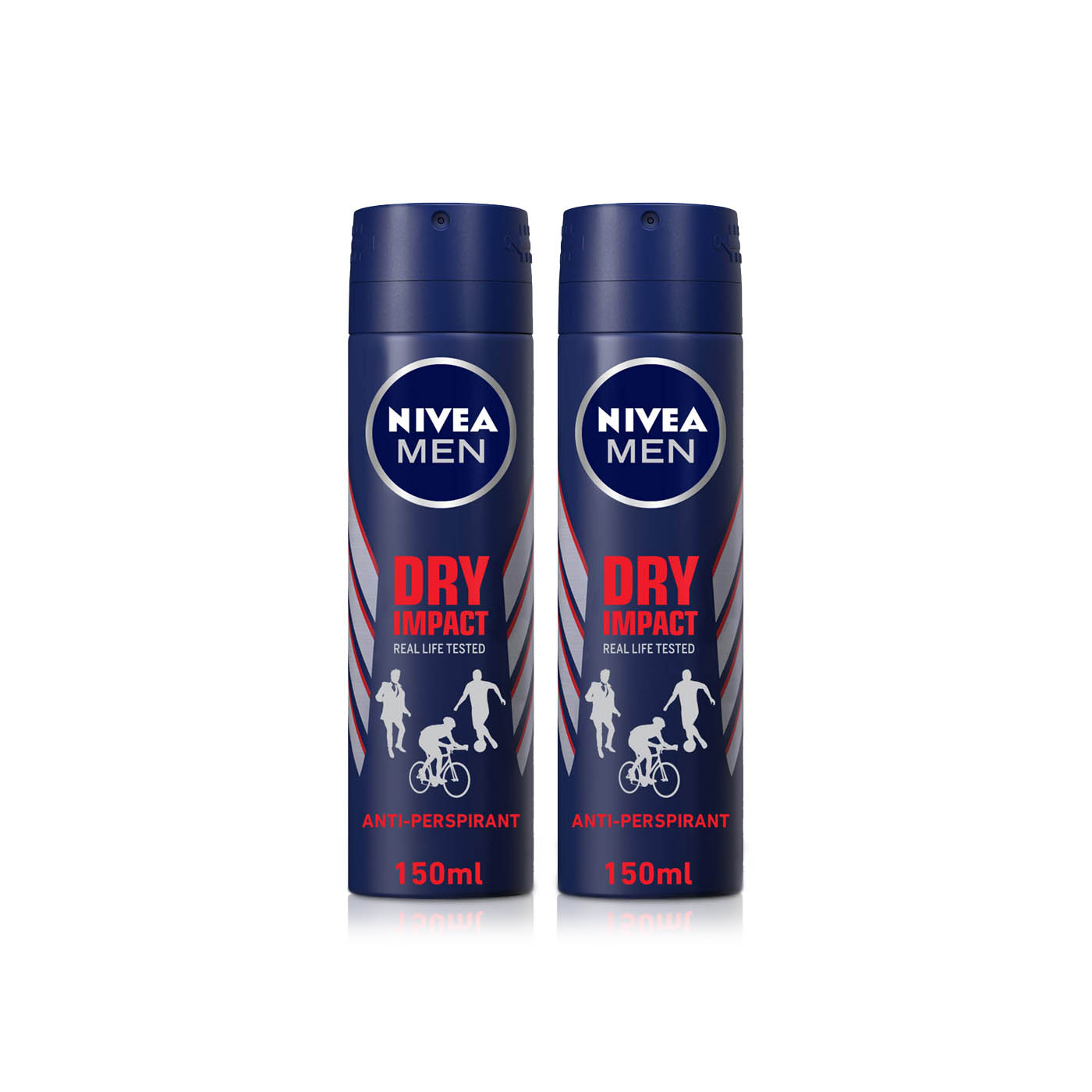 Nivea Men Dry Impact Anti-Perspirant Deodorant Spray 150ml x 2