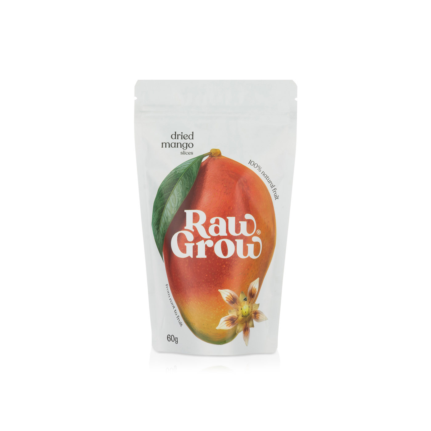 RawGrow Dried Mango Slices 60g