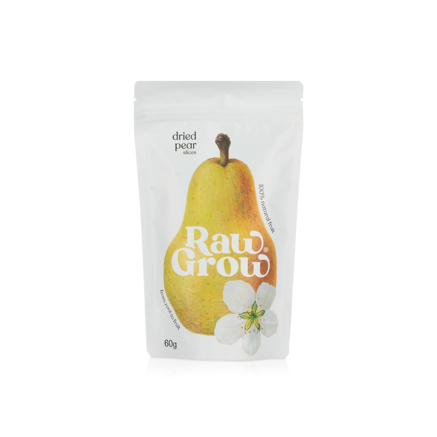 RawGrow Dried Pear Slices 60g