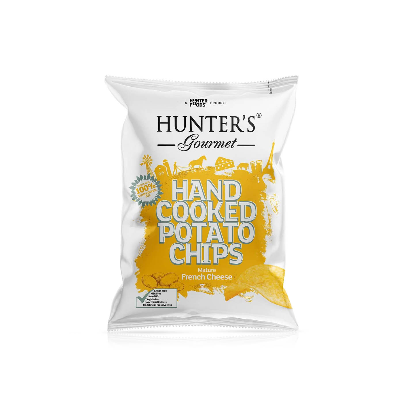 Hunter's Gourmet Mature French Cheese Chips 40g