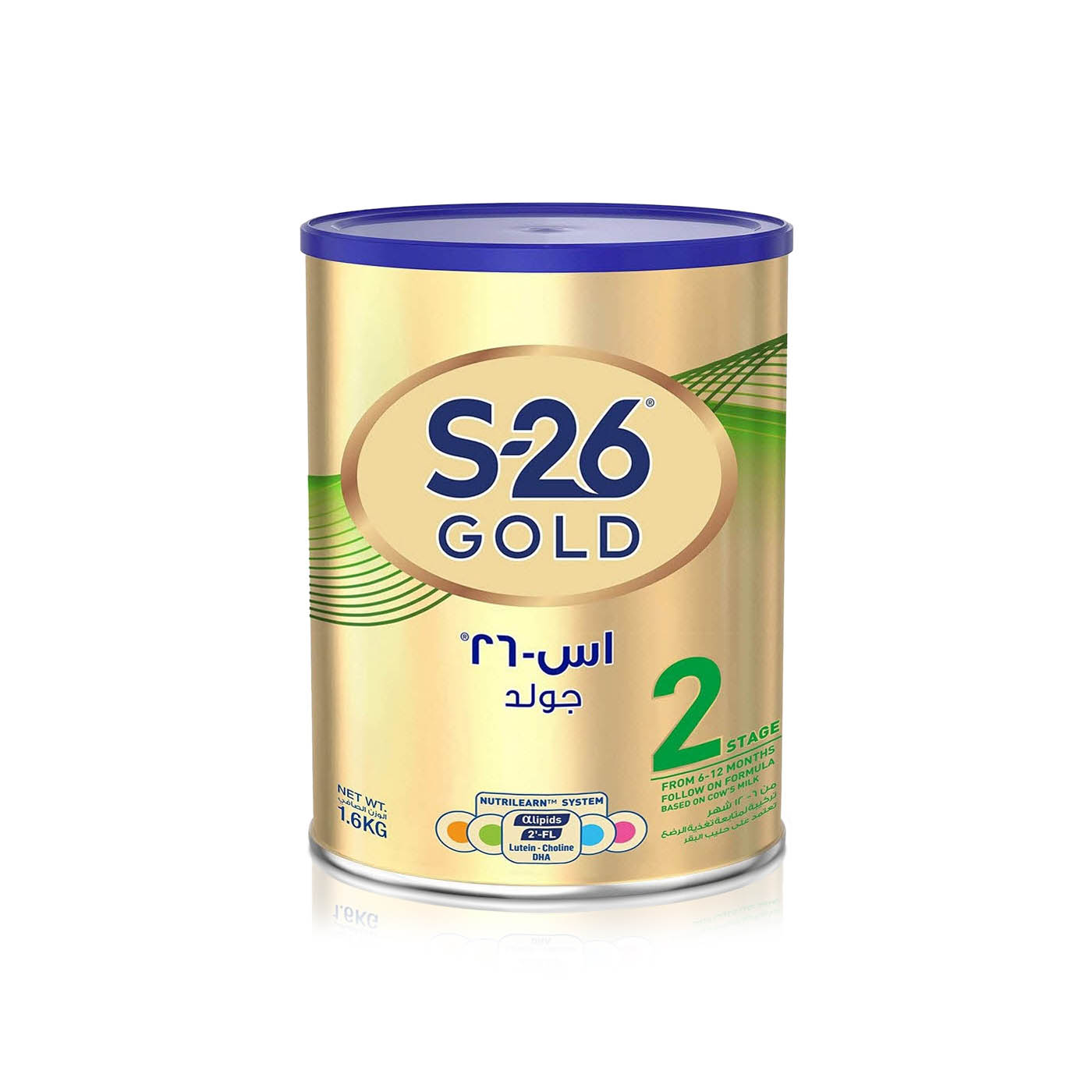 Wyeth Nutrition S-26 Gold Stage 2, 6-12 Months Premium Follow on Formula for Babies 1.6KG
