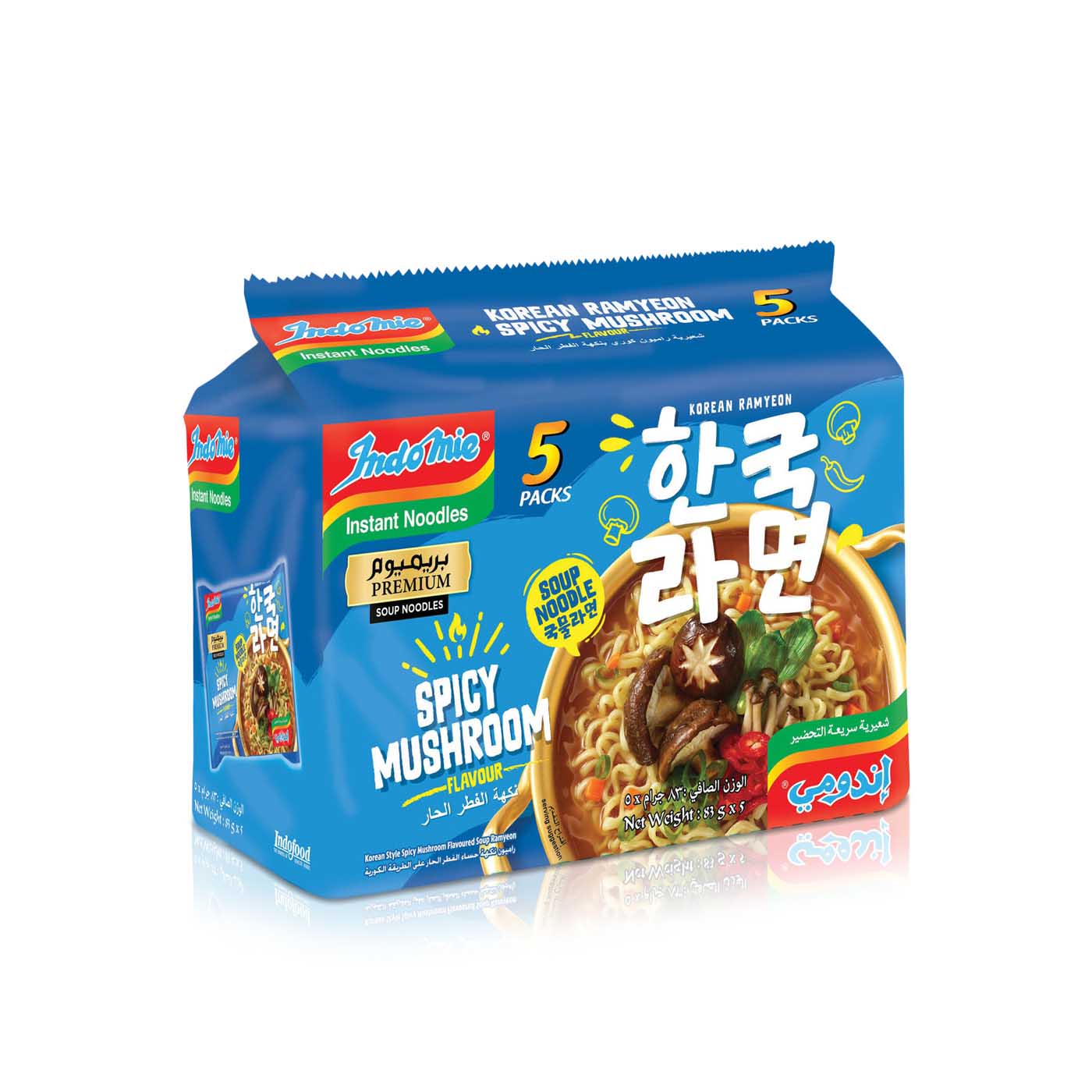 Indomie Korean Spicy Mushroom 83g x 5