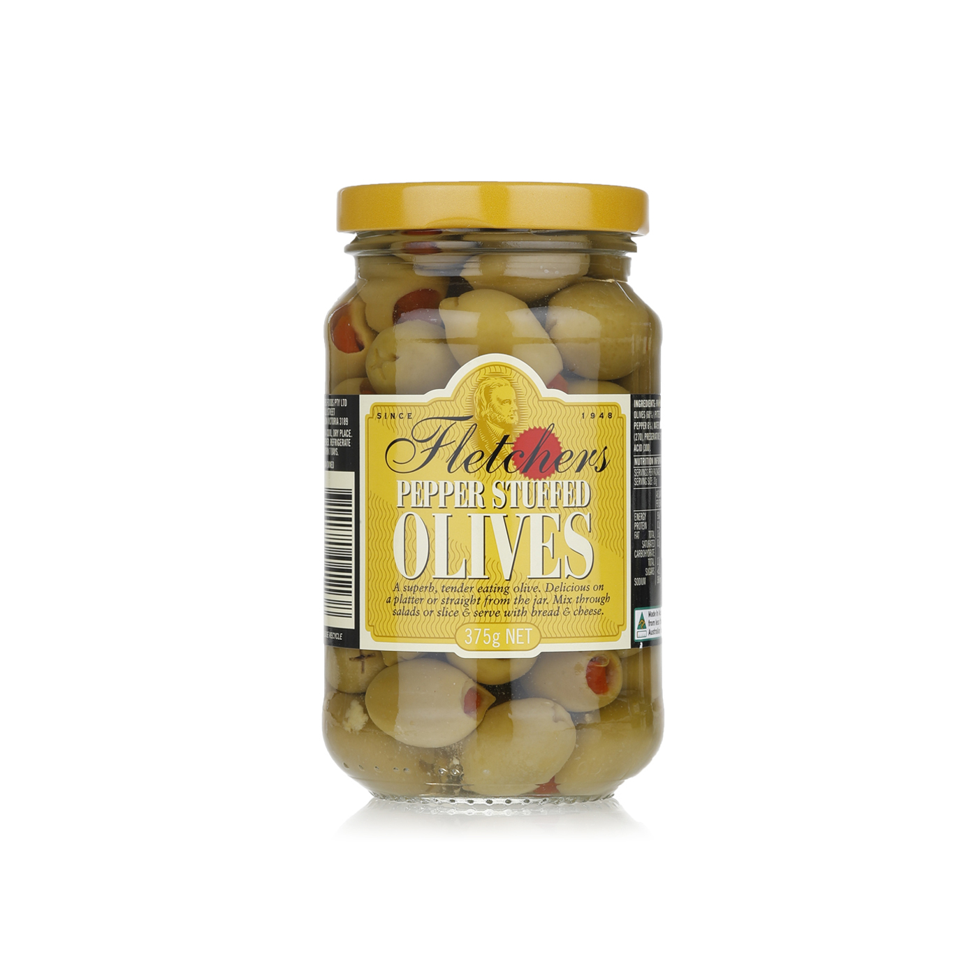 Fletchers Stuffed Olives 375g