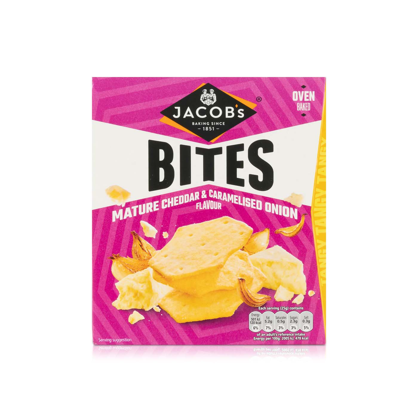Jacob's Bites Mature Cheese and Onion Crackers 125g