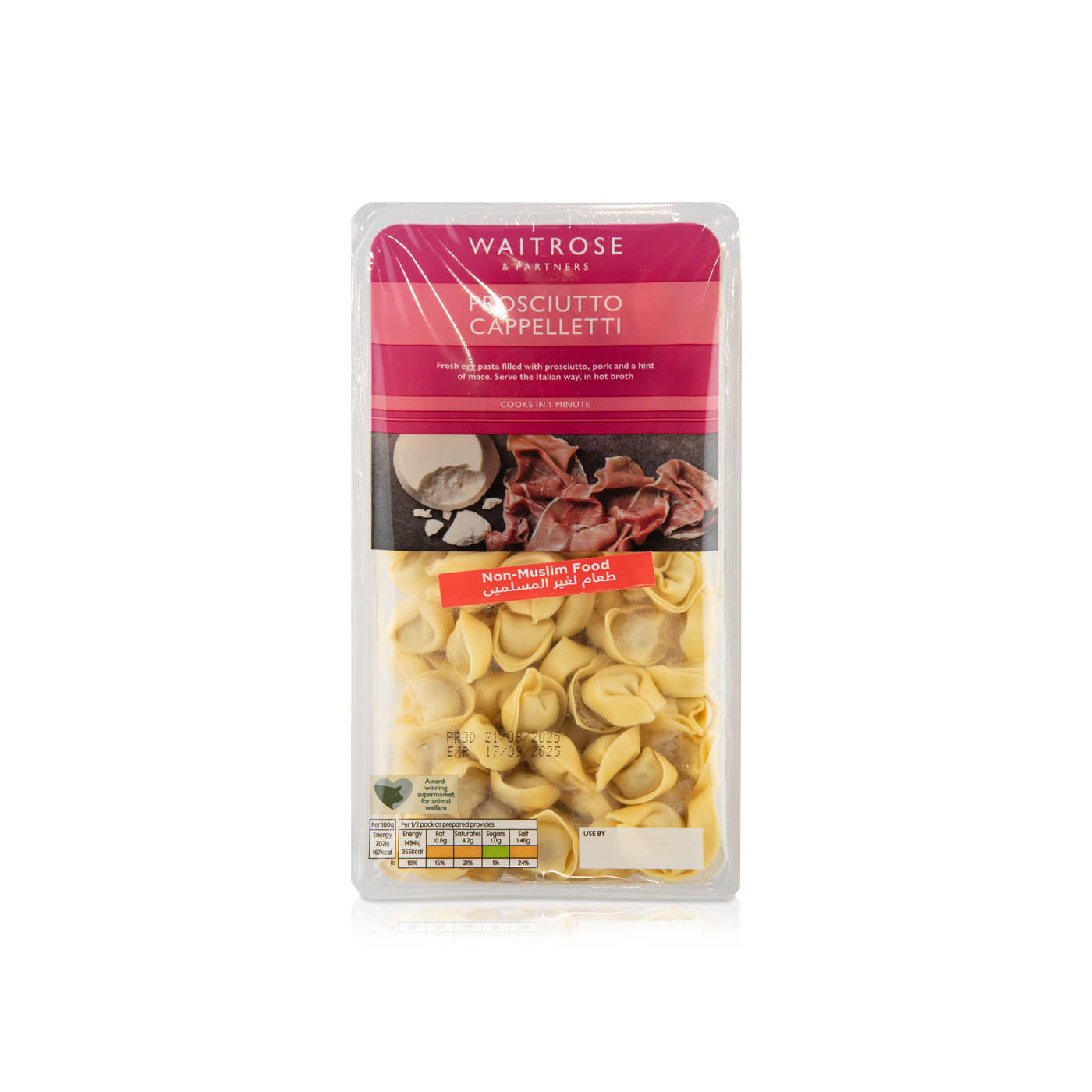 Waitrose Prosciutto Cappelletti 310g