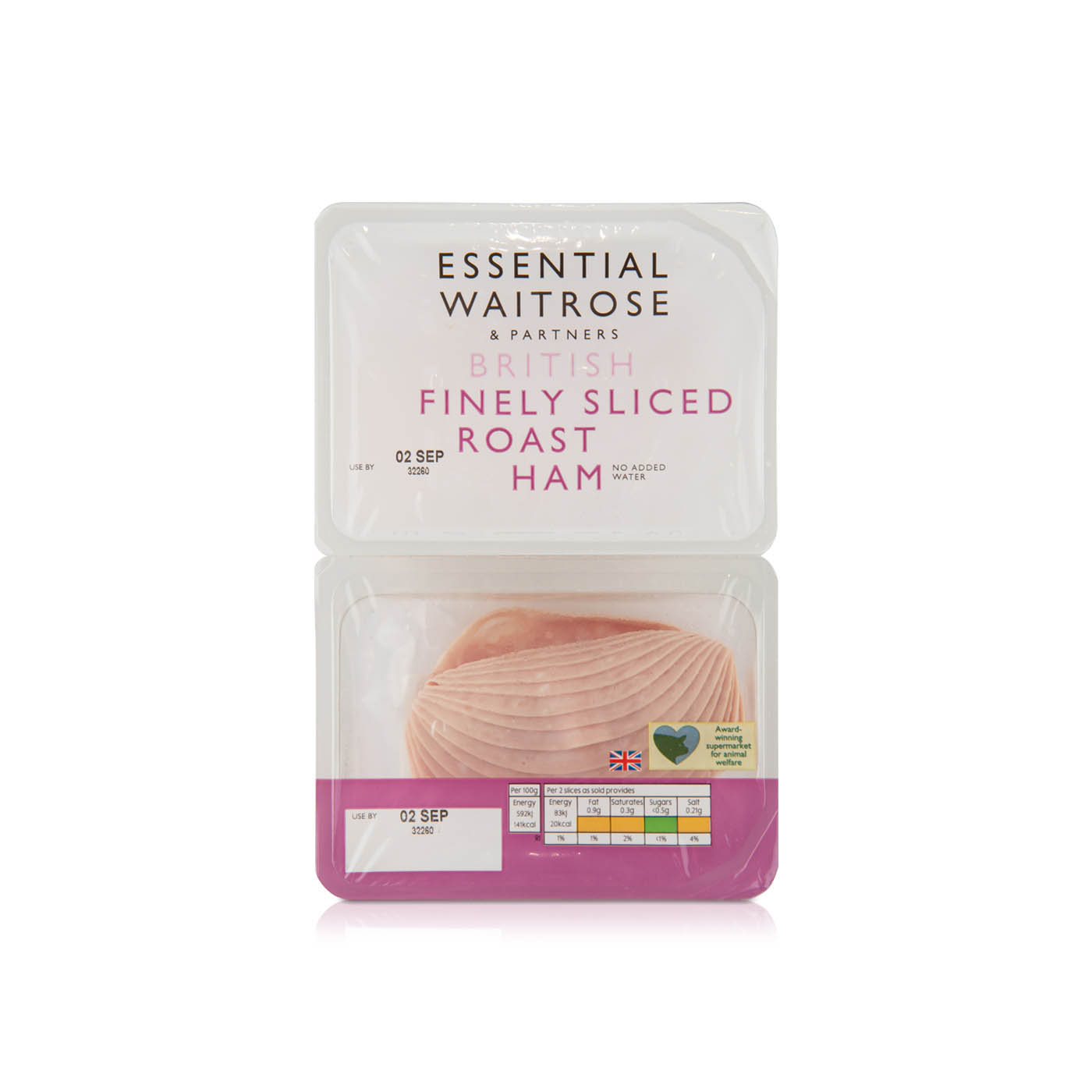 Waitrose Essential Roast Ham 130g x 2
