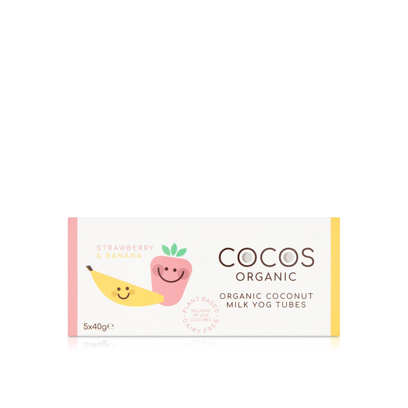 Cocos Organic Coconut Milk Fruit Yoghurt Tubes 200g