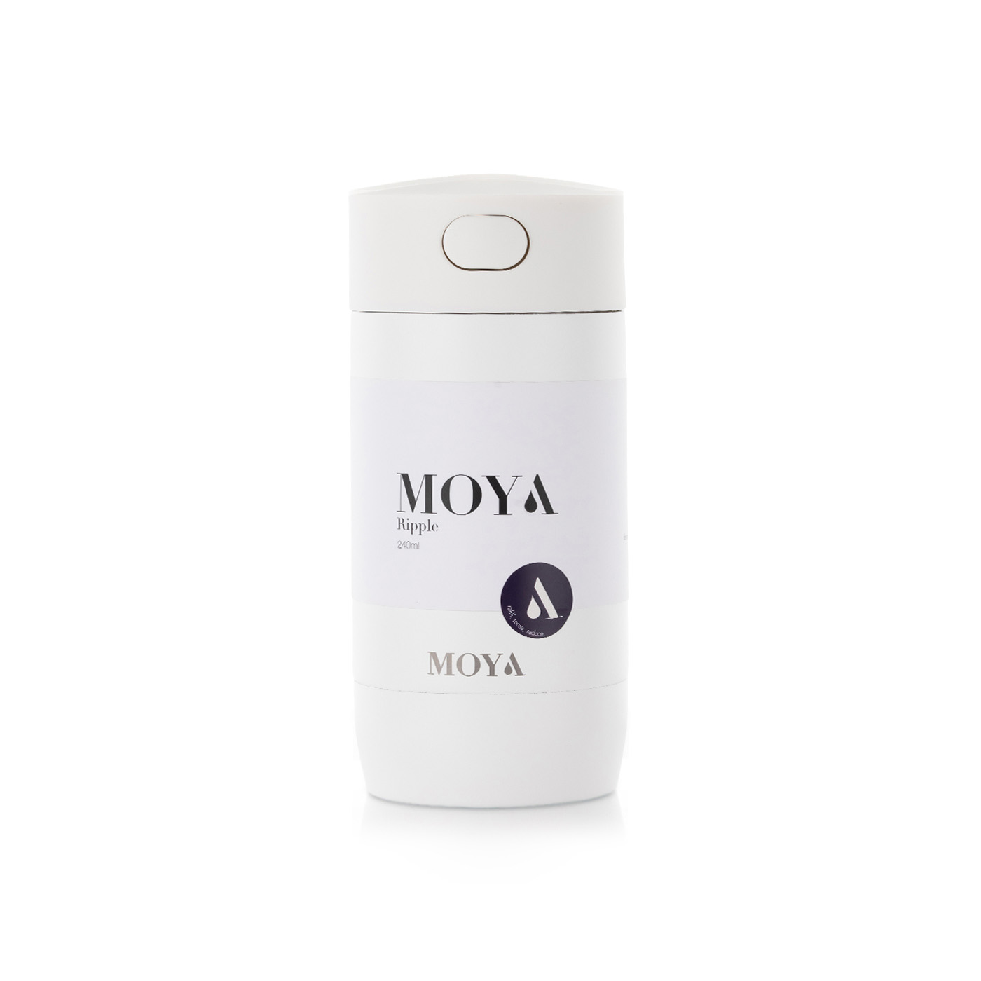 Moya Travel Coffee Mug Ripple White 240ml