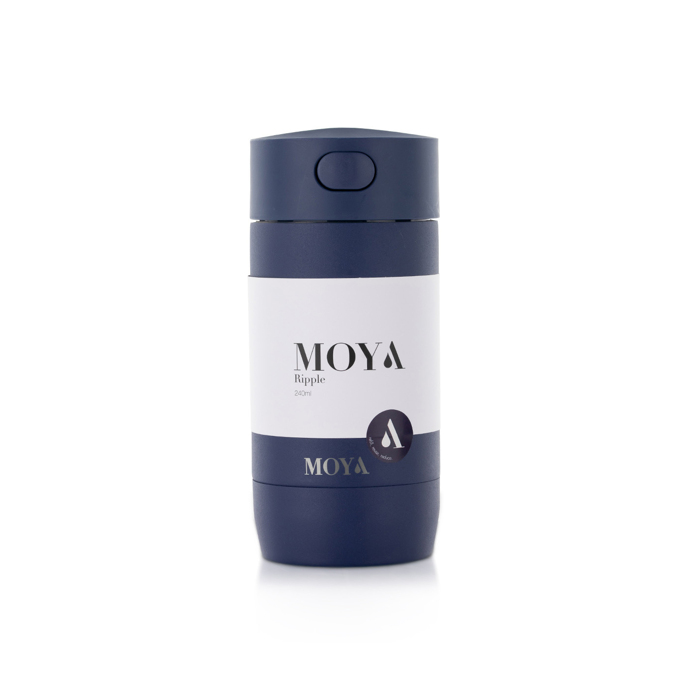 Moya Travel Coffee Mug Ripple Navy 240ml