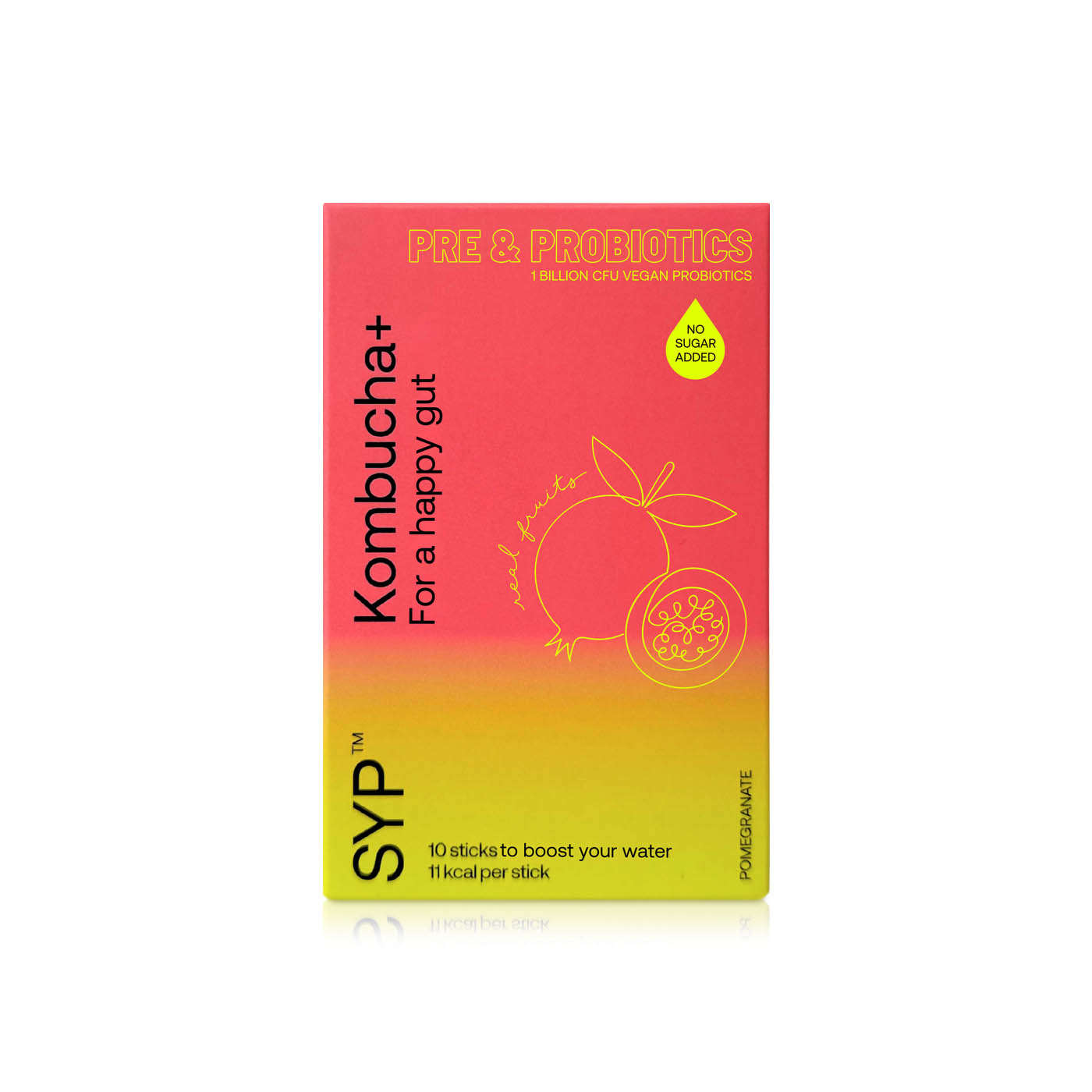 Shake Your Plants Pomegranate Kombucha+ 10 Sticks